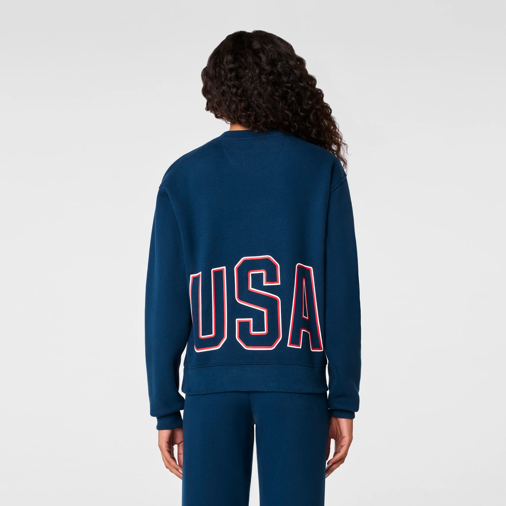 women's Team USA Blue FIGS x Team USA Off-Shift - Crewneck Sweatshirt™ - Image 4
