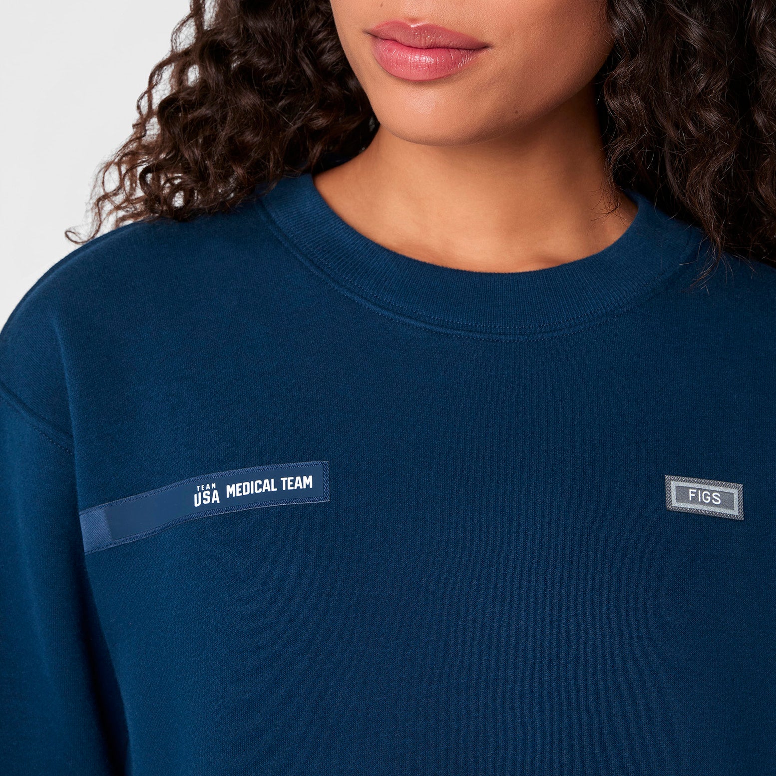 women's Team USA Blue FIGS x Team USA Off-Shift - Crewneck Sweatshirt™ - Image 6
