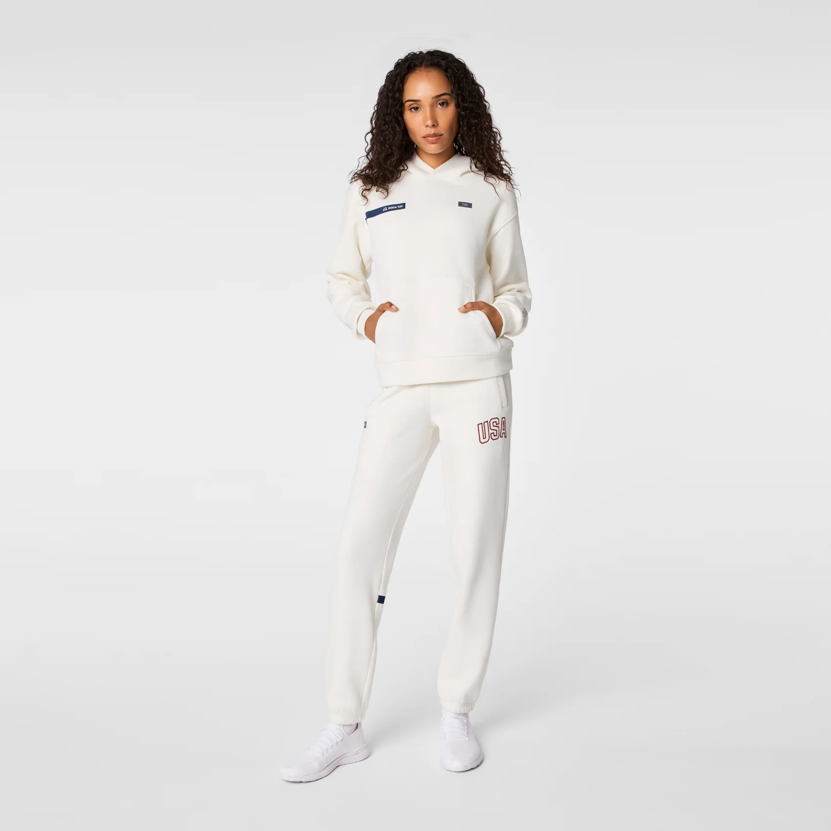 women's Off White FIGS x Team USA Off-Shift - Hoodie Sweatshirt™ - Image 2