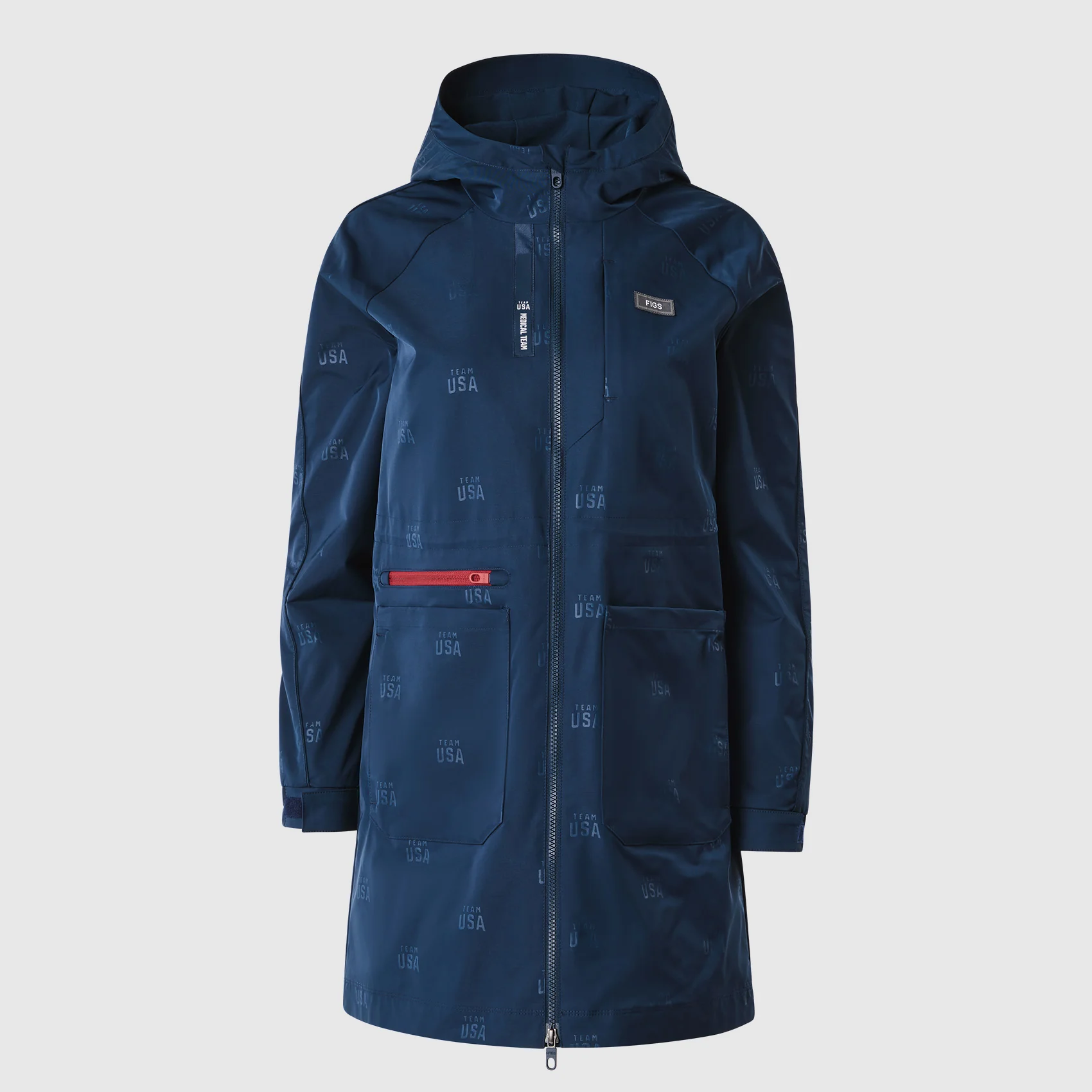 women's Team USA Blue FIGS x Team USA On-Shift Stadium Jacket™ - Image 10