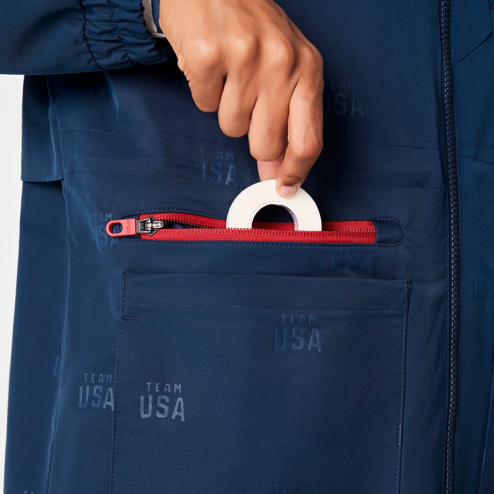 women's Team USA Blue FIGS x Team USA On-Shift Stadium Jacket™ - Image 7