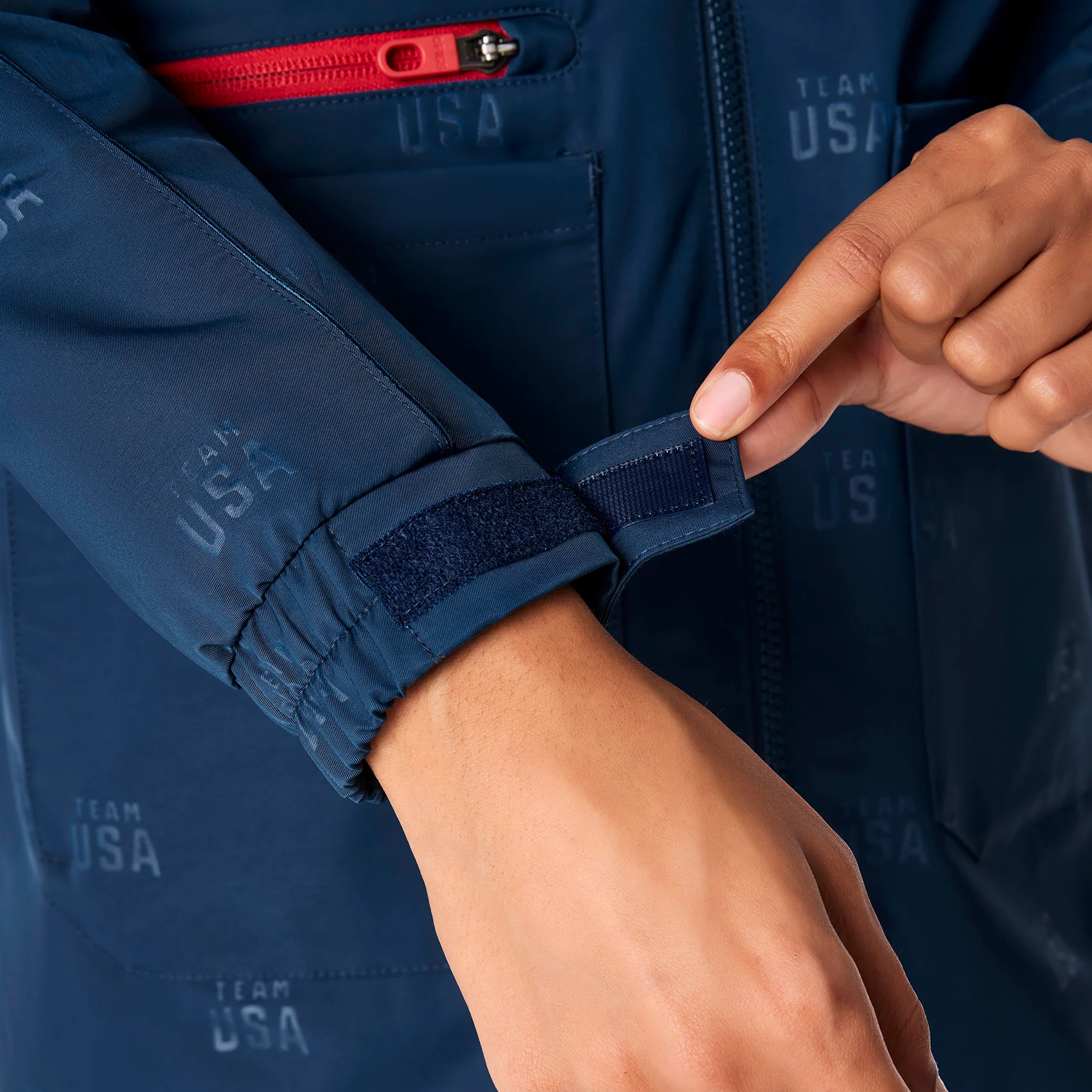 women's Team USA Blue FIGS x Team USA On-Shift Stadium Jacket™ - Image 9