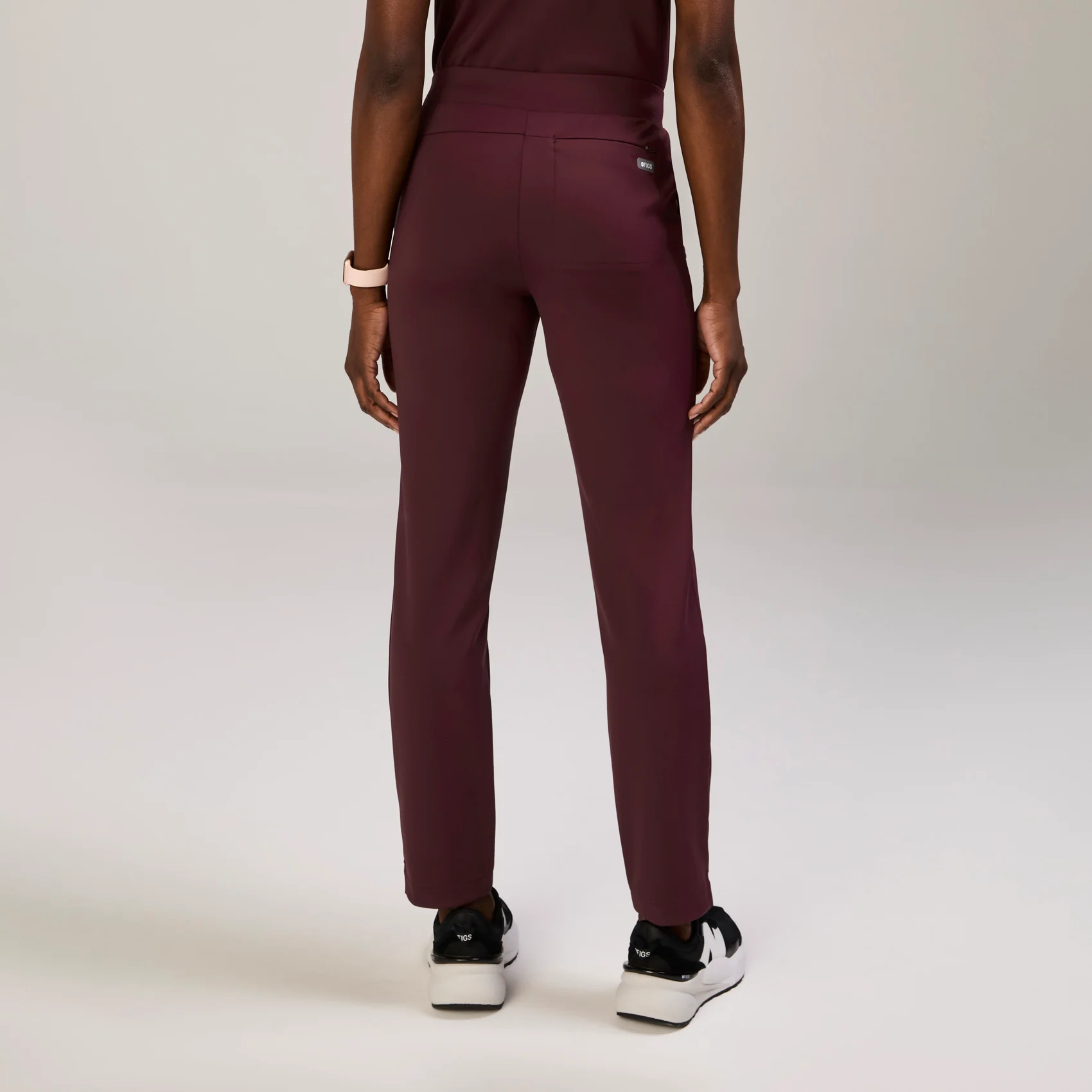 women's Burgundy Tena FORMx Slim Tapered - Scrub Pant™ - Image 4