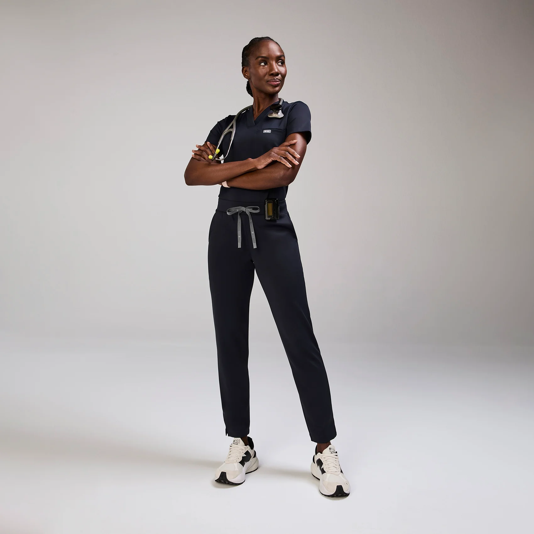 women's Navy Tena FORMx Slim Tapered - Scrub Pant™ - Image 2