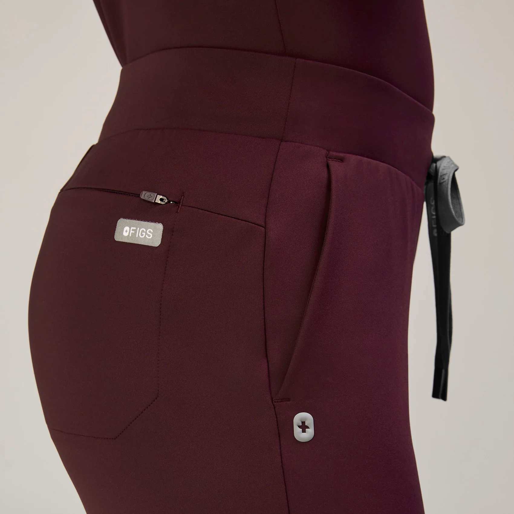 women's Burgundy Tena FORMx Slim Tapered - Tall Scrub Pant™ - Image 6