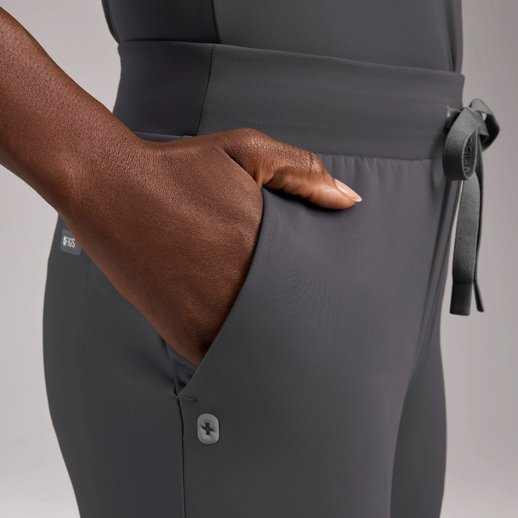 women's Charcoal Tena FORMx Slim Tapered - Tall Scrub Pant™ - Image 7