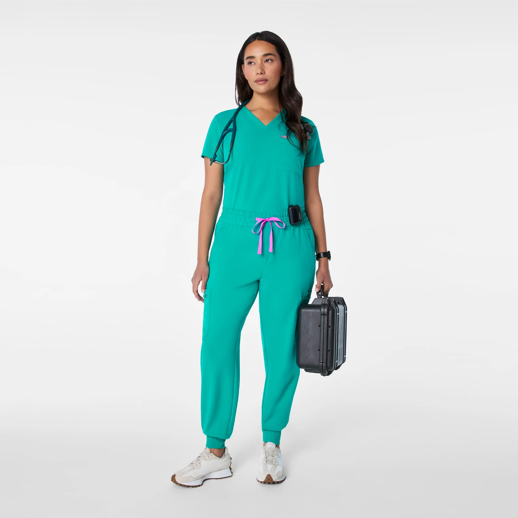 women's Lagoon High Waisted Uman Relaxed - Jogger Scrub Pant - Image 2
