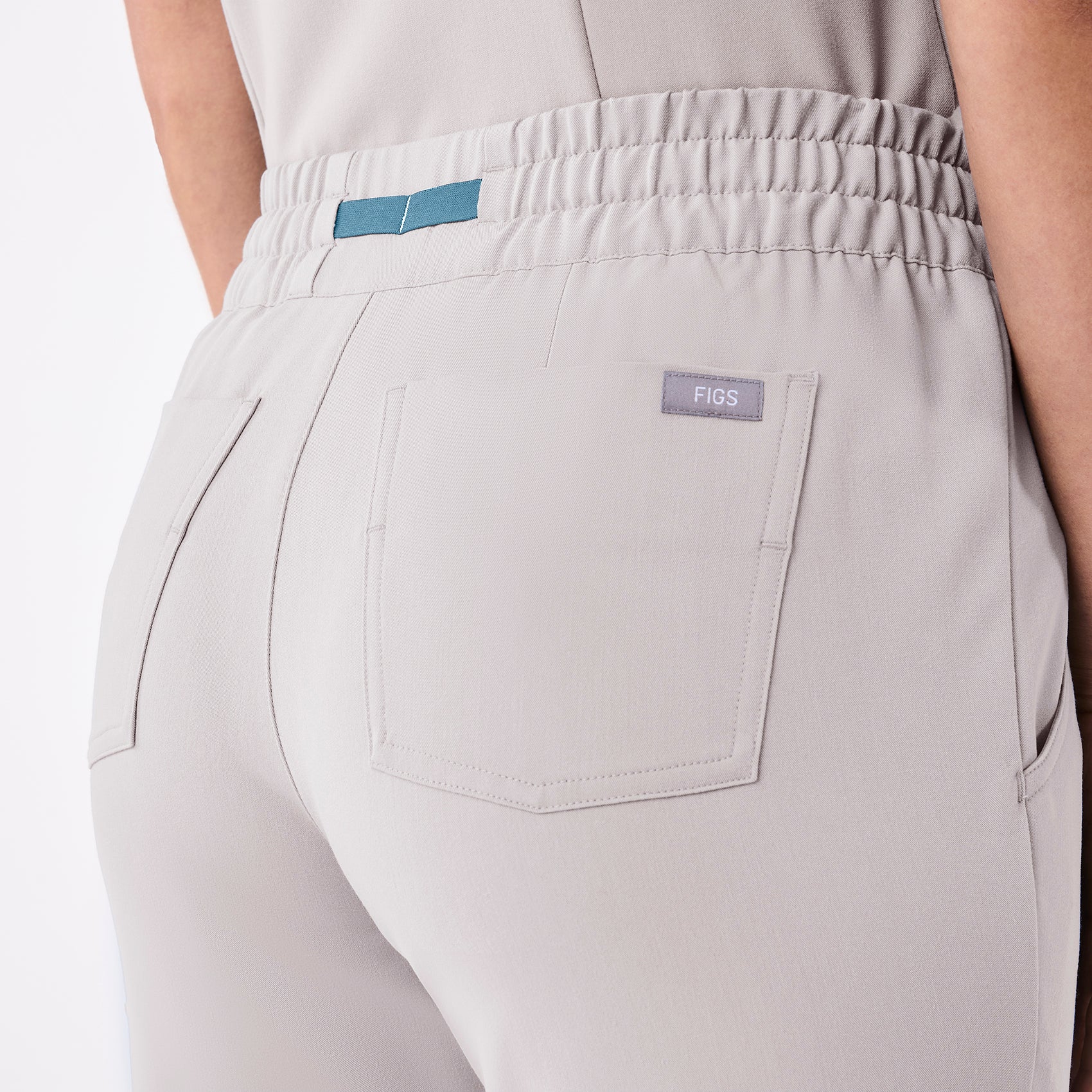 women's Slate High Waisted Uman Relaxed - Jogger Scrub Pant - Image 5