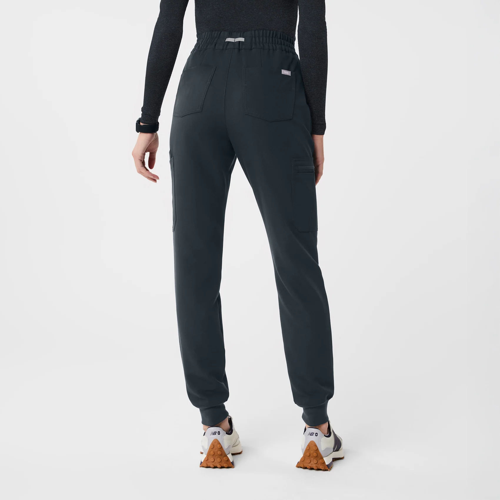 women's Dark Harbor High Waisted Uman Relaxed - Petite Jogger Scrub Pant - Image 4