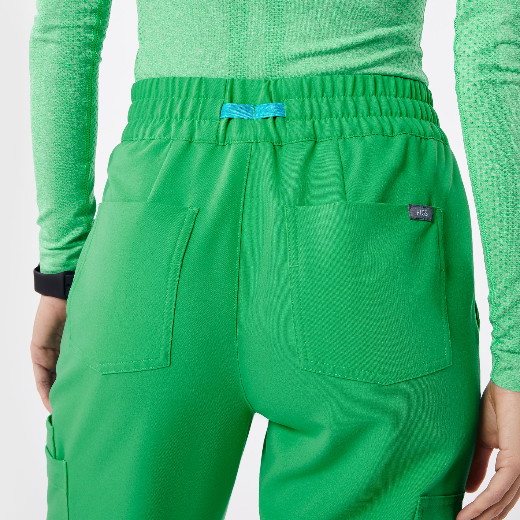 women's Emerald High Waisted Uman Relaxed - Petite Jogger Scrub Pant - Image 5