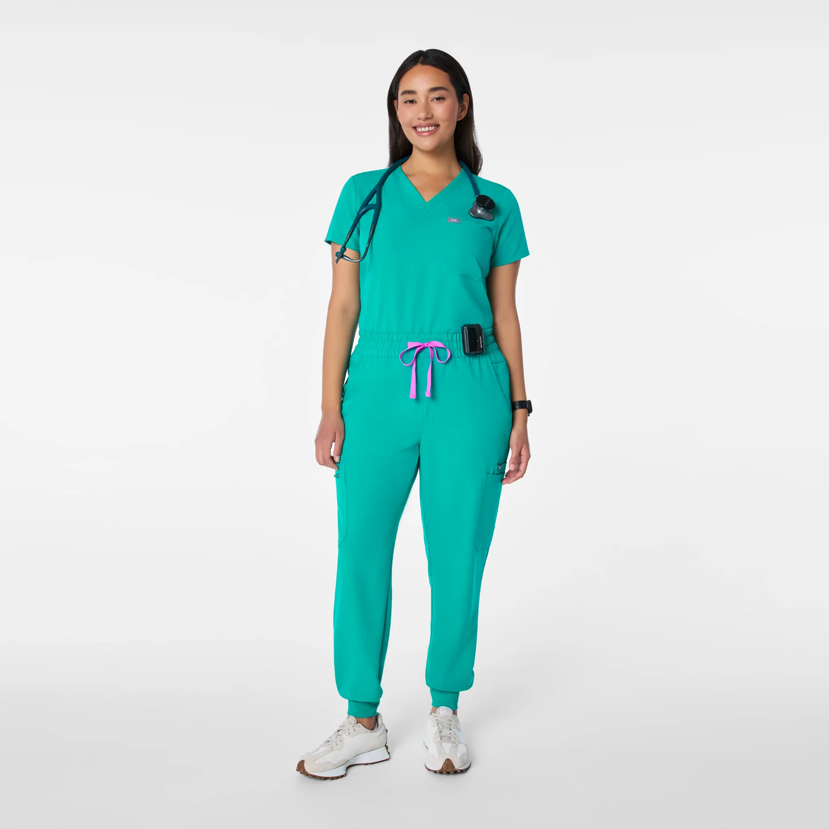 women's Lagoon High Waisted Uman Relaxed - Tall Jogger Scrub Pant - Image 2