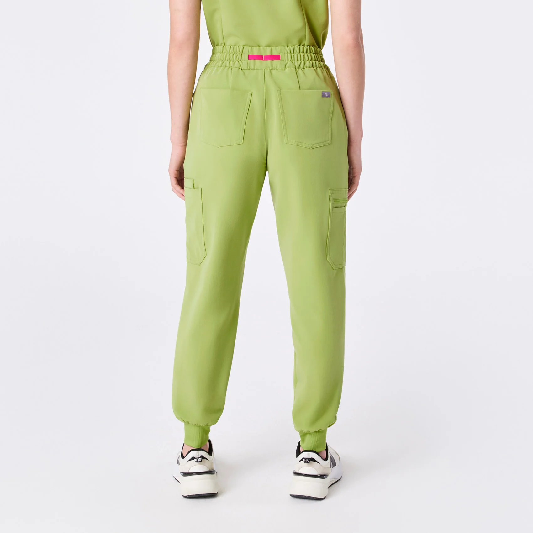 women's Matcha High Waisted Uman Relaxed - Petite Jogger Scrub Pant - Image 4