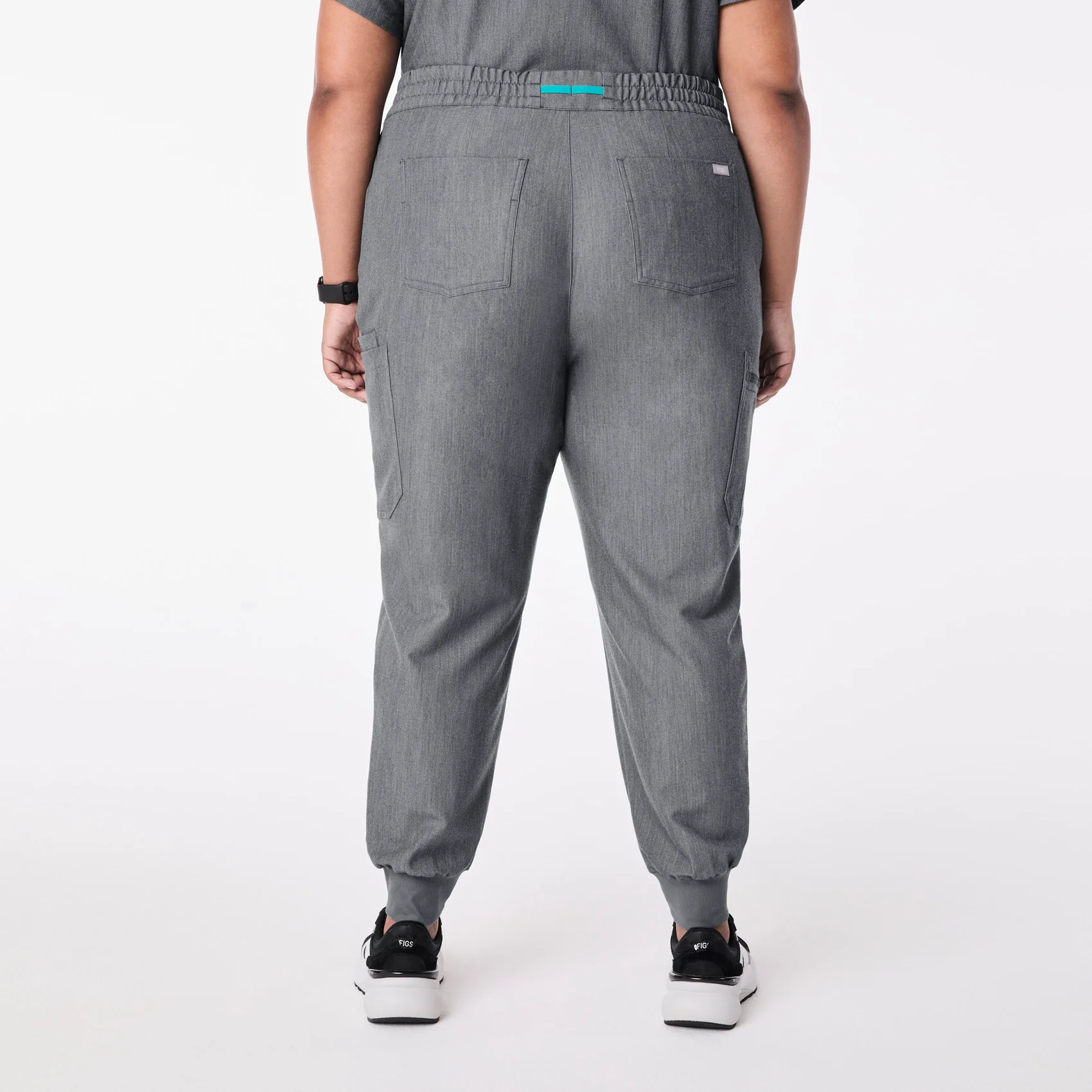 women's Graphite High Waisted Uman Relaxed - Tall Jogger Scrub Pant (3XL-6XL) - Image 4