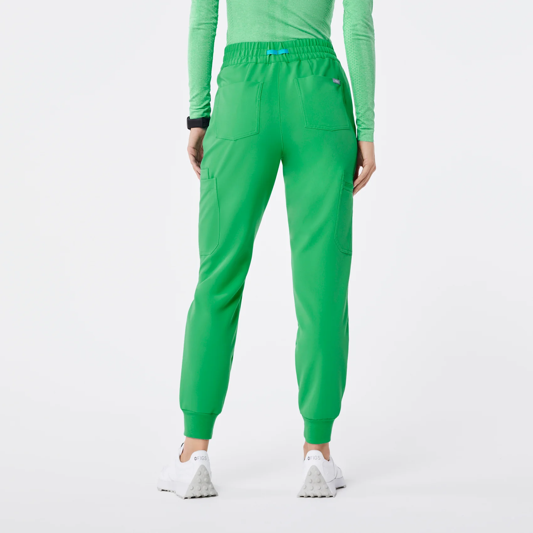 women's Emerald High Waisted Uman Relaxed - Tall Jogger Scrub Pant - Image 4