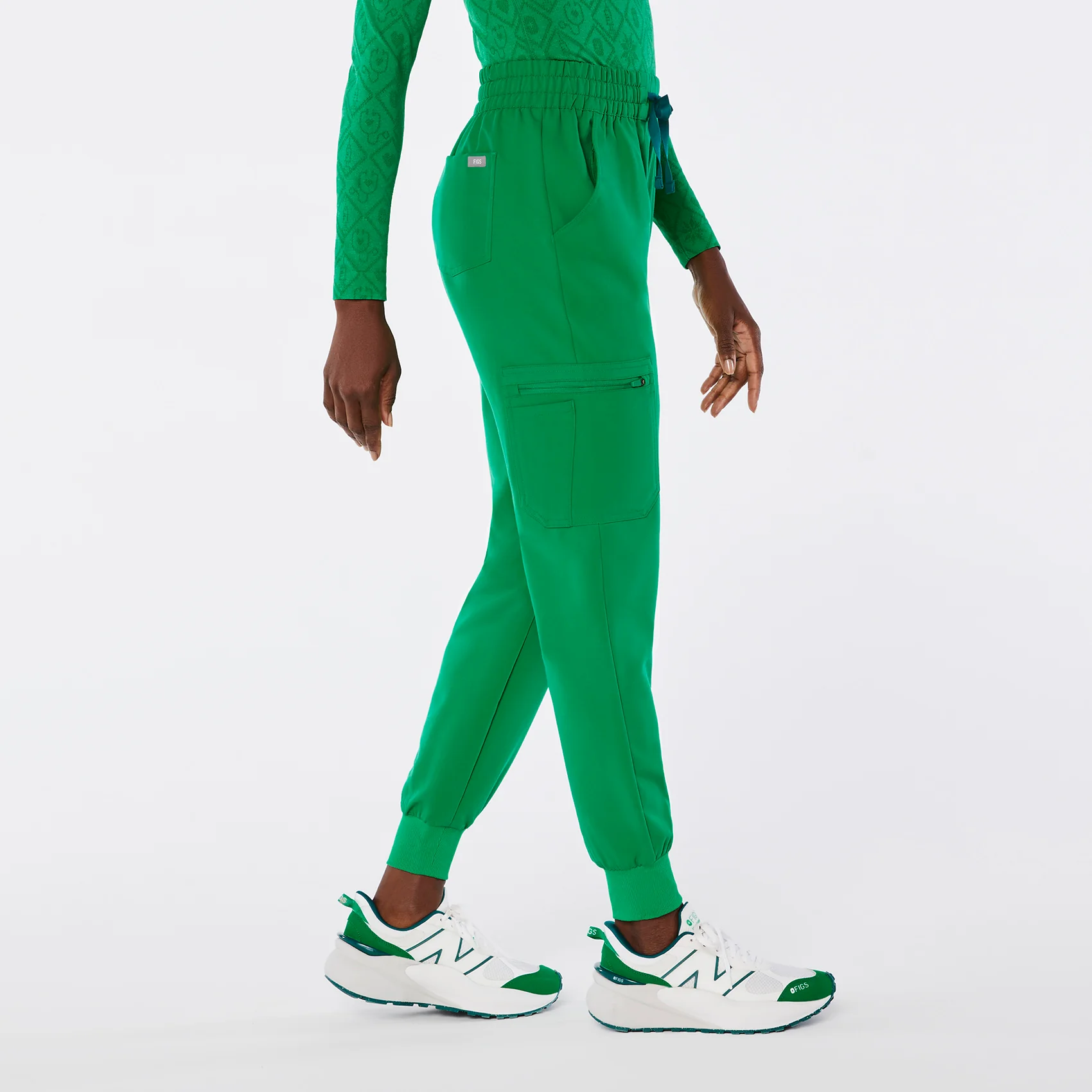 women's Evergreen High Waisted Uman Relaxed Tall Jogger Scrub Pant - Image 3