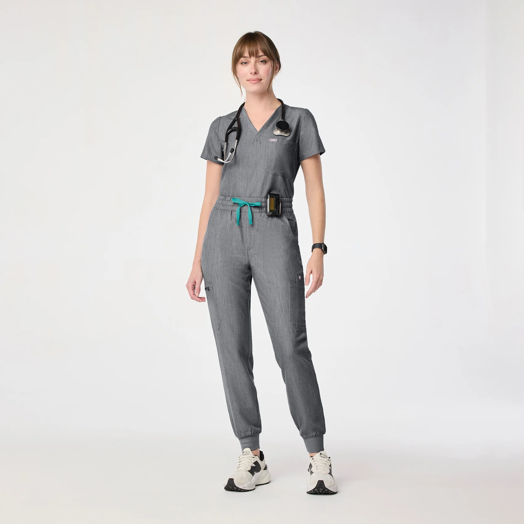 women's Graphite High Waisted Uman Relaxed - Tall Jogger Scrub Pant - Image 2