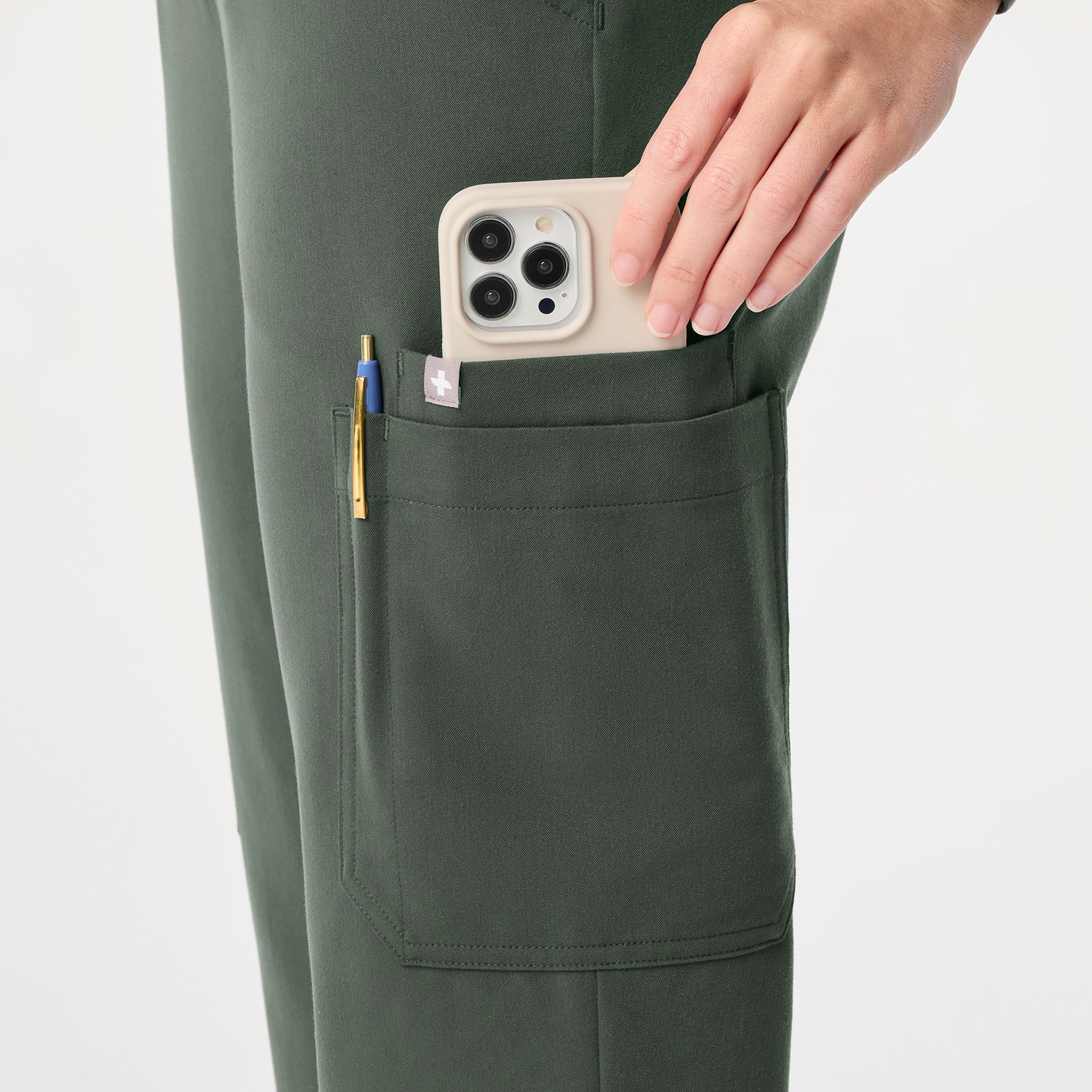 women's Moss High Waisted Uman Relaxed - Tall Jogger Scrub Pant - Image 8