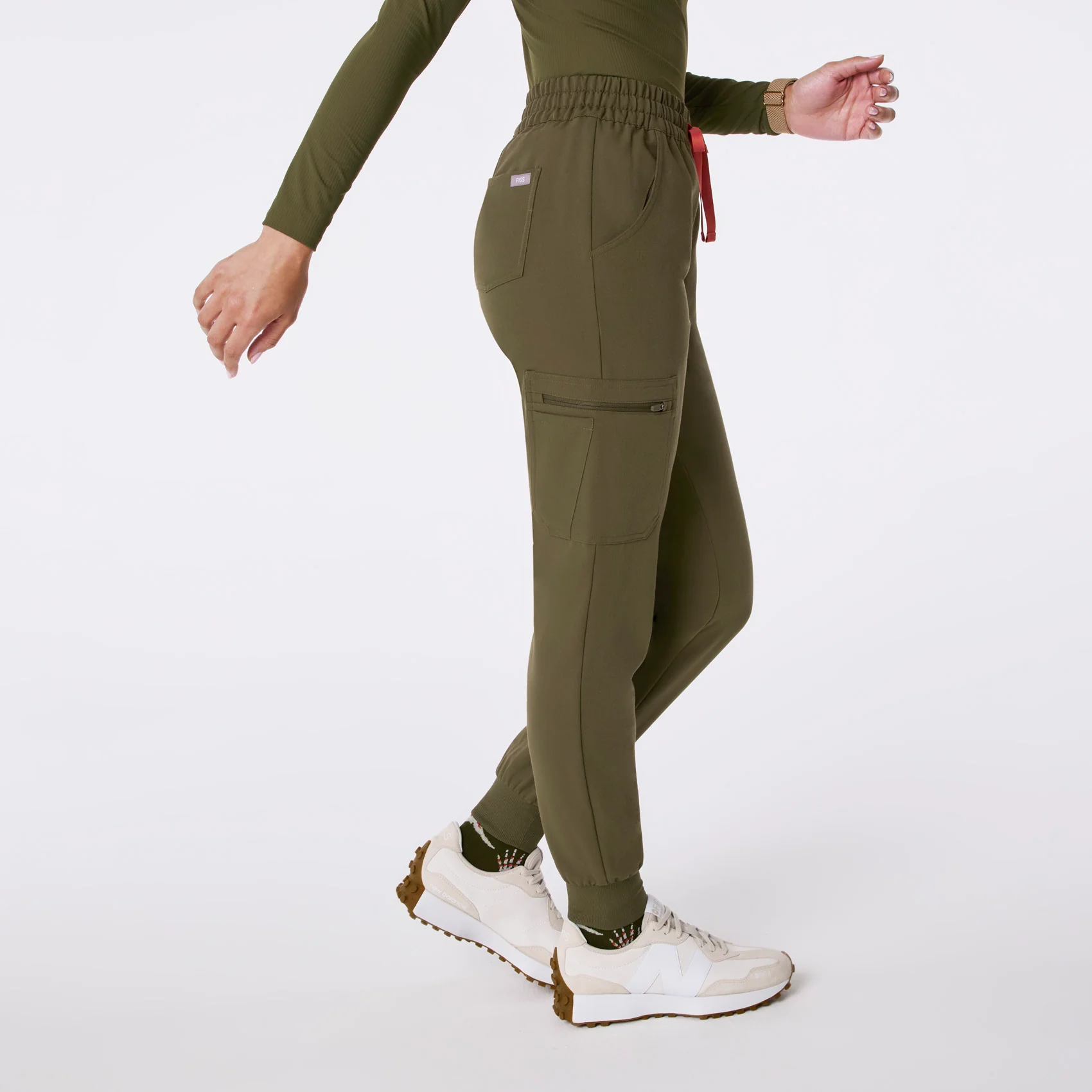women's Spruce High Waisted Uman Relaxed - Tall Jogger Scrub Pant - Image 3