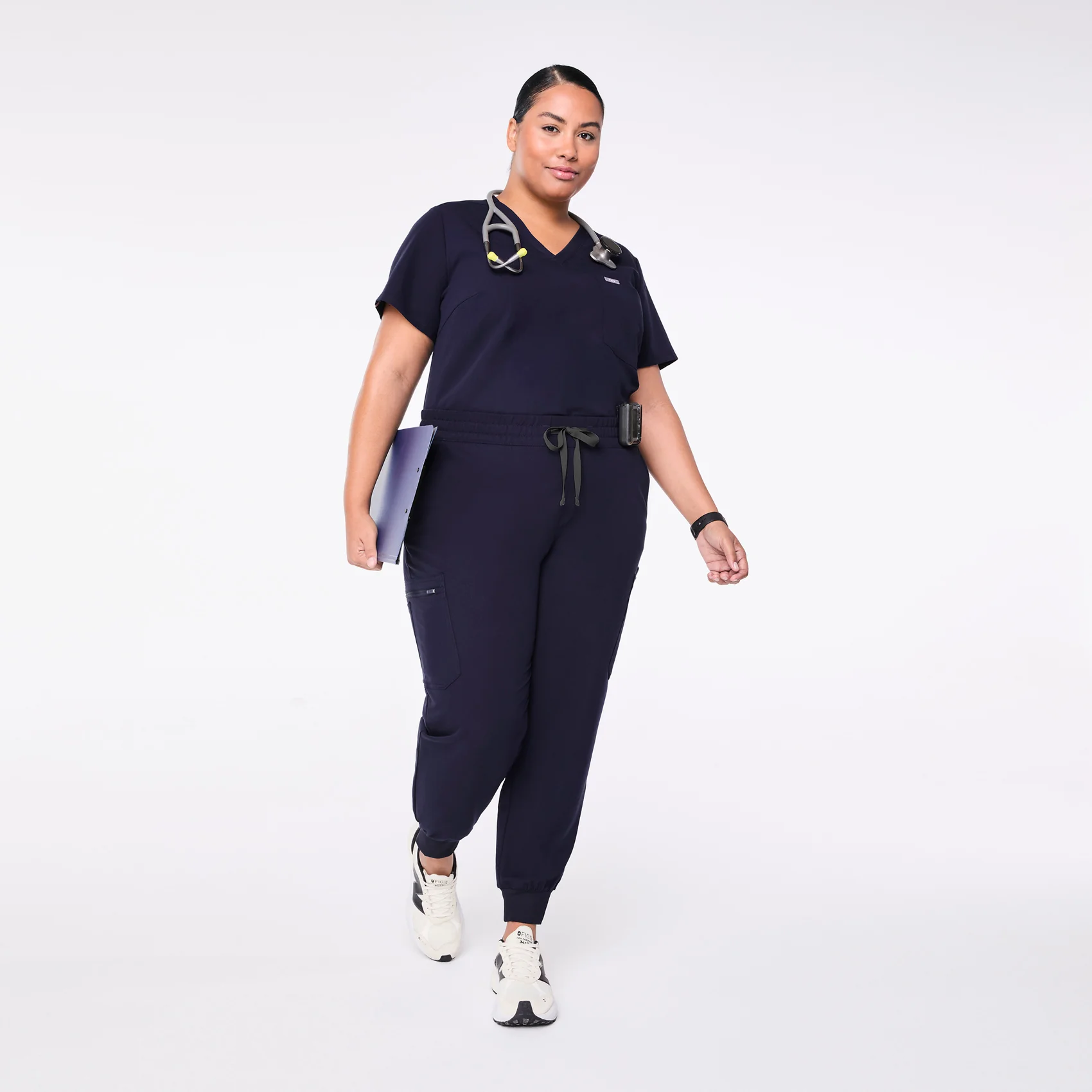 women's Navy Uman Relaxed - Jogger Scrub Pant (3XL-6XL) - Image 2