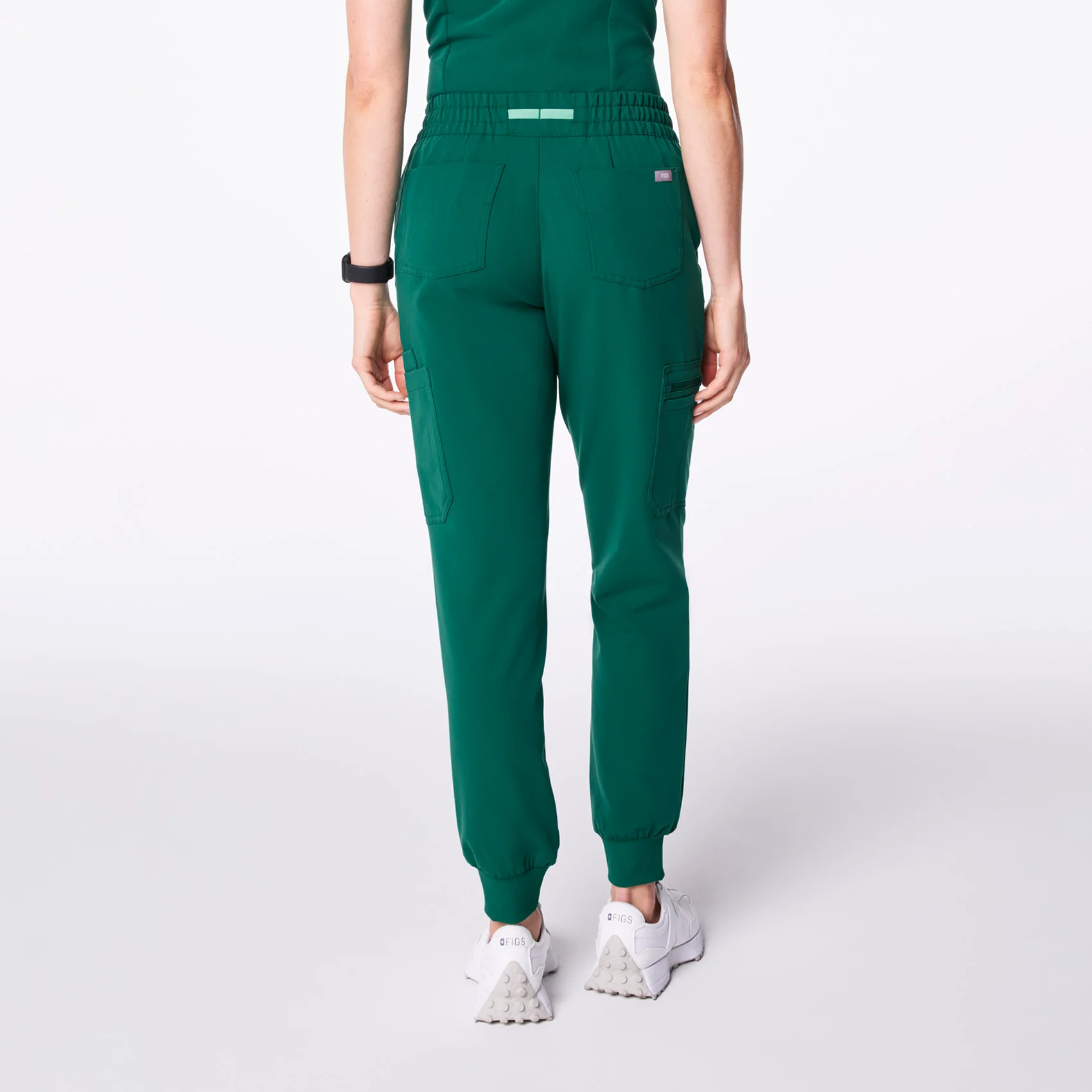 women's Hunter Green Uman Relaxed - Jogger Scrub Pant - Image 4