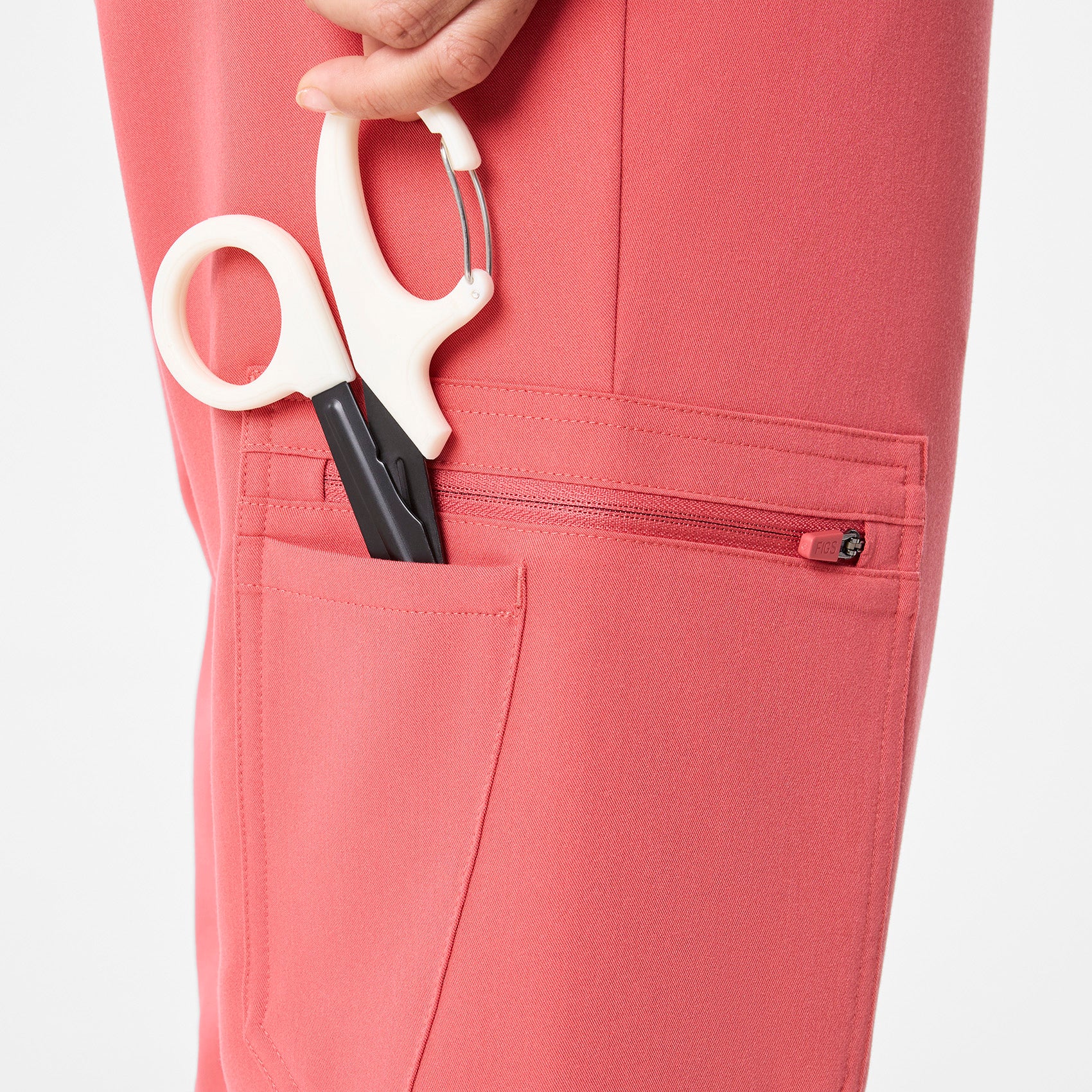 women's Pulmonary Pink Uman Relaxed - Petite Jogger Scrub Pant - Image 6