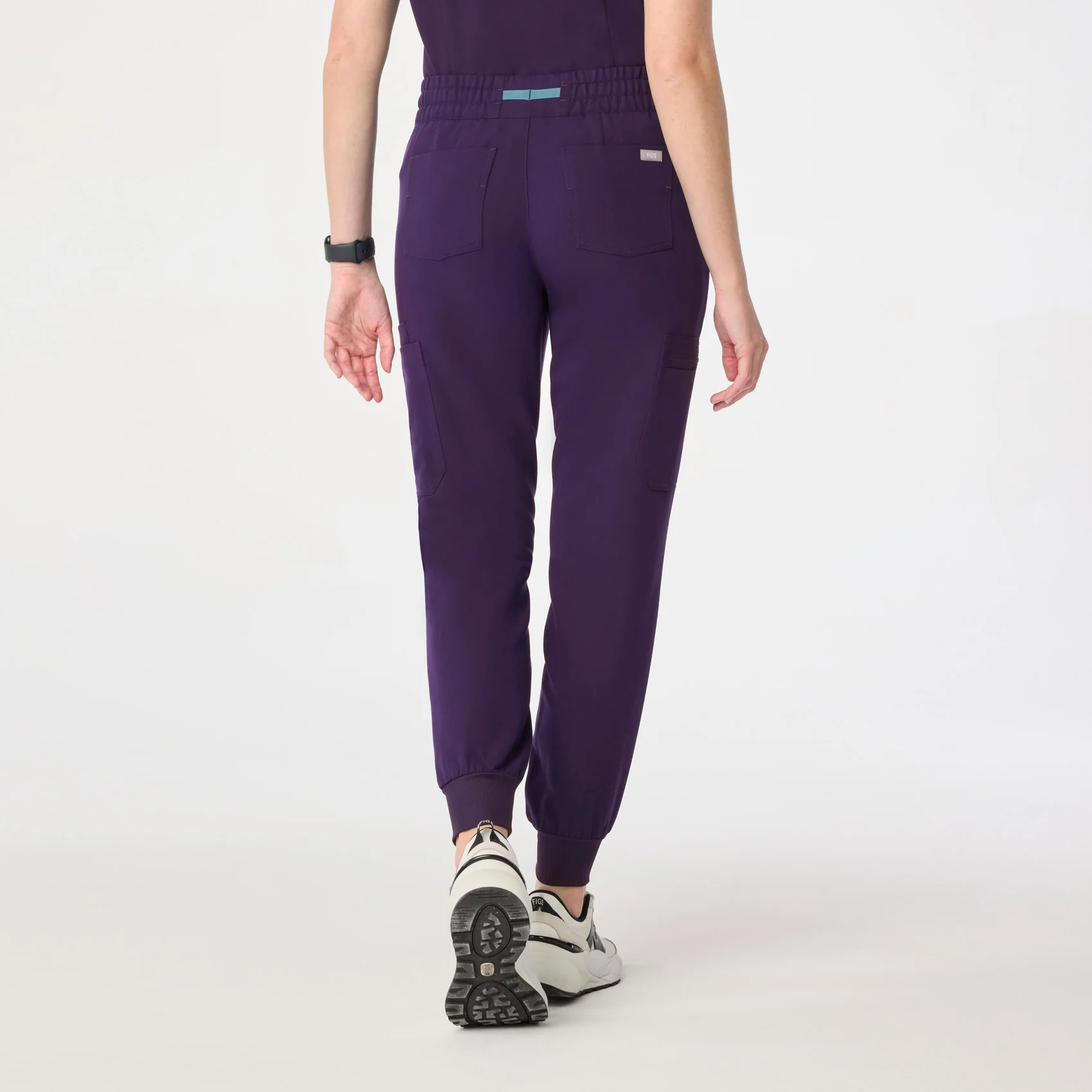 women's Purple Jam Uman Relaxed - Petite Jogger Scrub Pant - Image 4