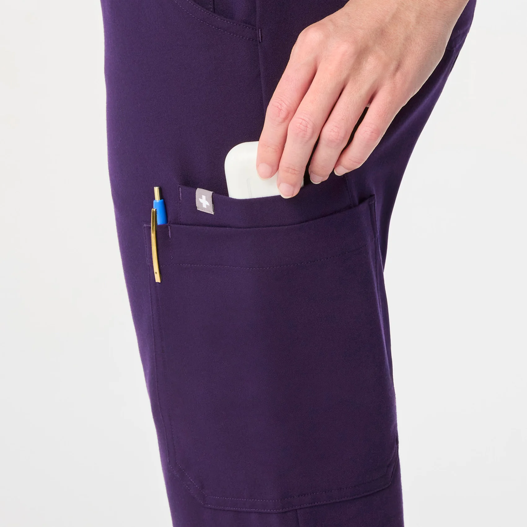 women's Purple Jam Uman Relaxed - Petite Jogger Scrub Pant - Image 7
