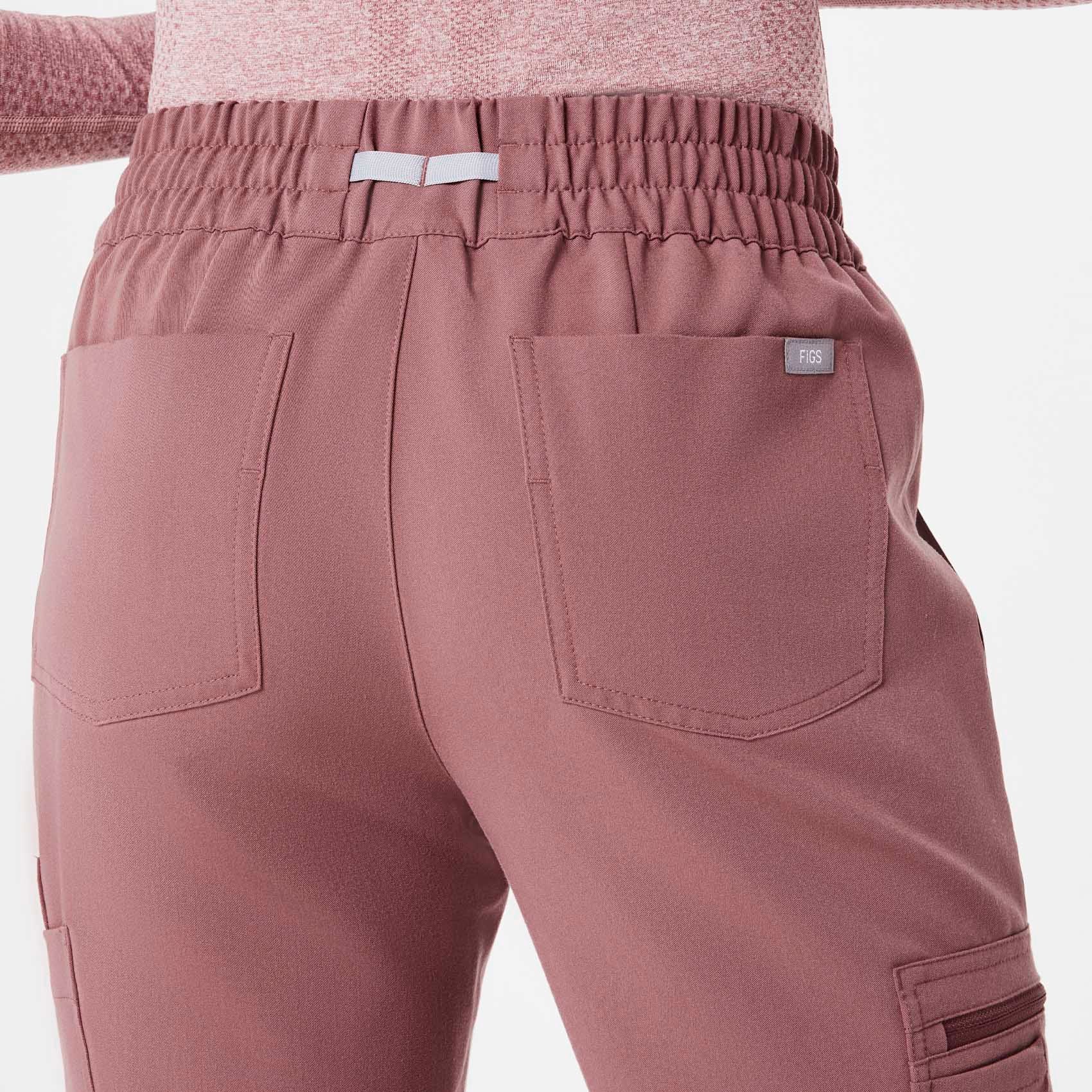 women's Mauve Uman Relaxed - Petite Jogger Scrub Pants - Image 5