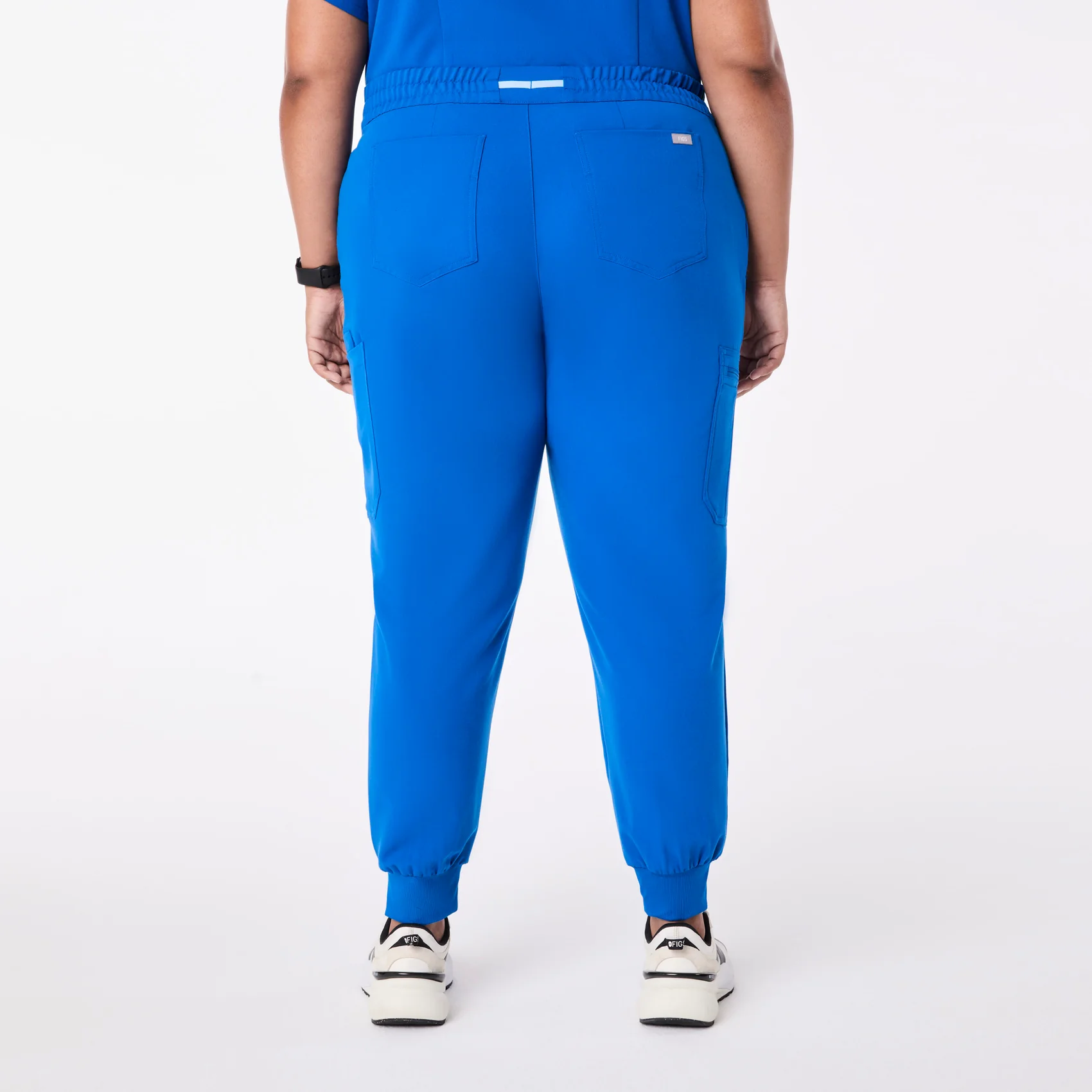 women's Royal Blue Uman Relaxed - Tall Jogger Scrub Pant (3XL-6XL) - Image 4