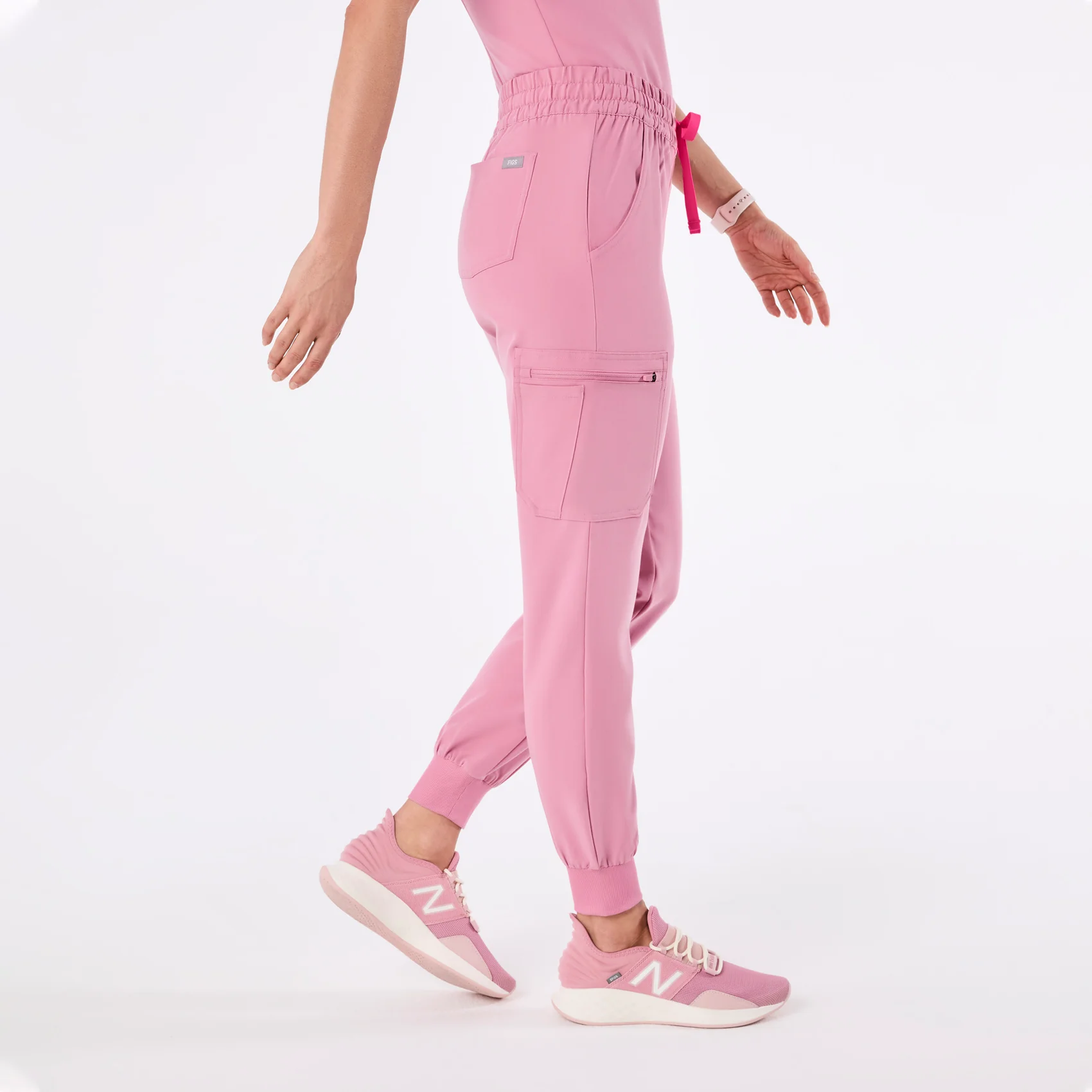 women's Chalk Pink Uman Relaxed - Tall Jogger Scrub Pant - Image 3