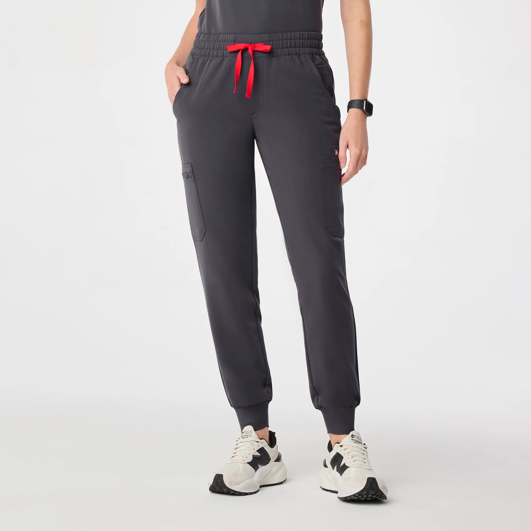 women's Charcoal Uman Relaxed - Tall Jogger Scrub Pant