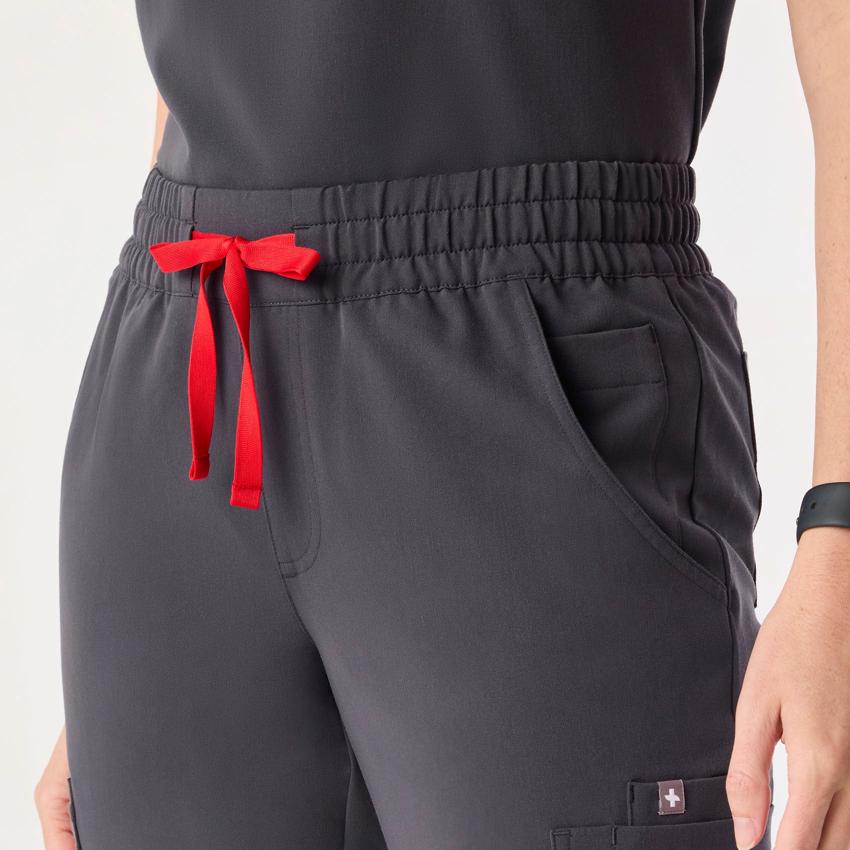 women's Charcoal Uman Relaxed - Tall Jogger Scrub Pant - Image 6