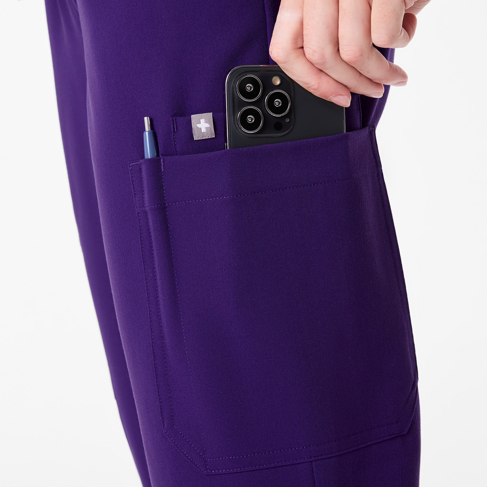 women's Purple Pulse Uman Relaxed - Tall Jogger Scrub Pant - Image 6