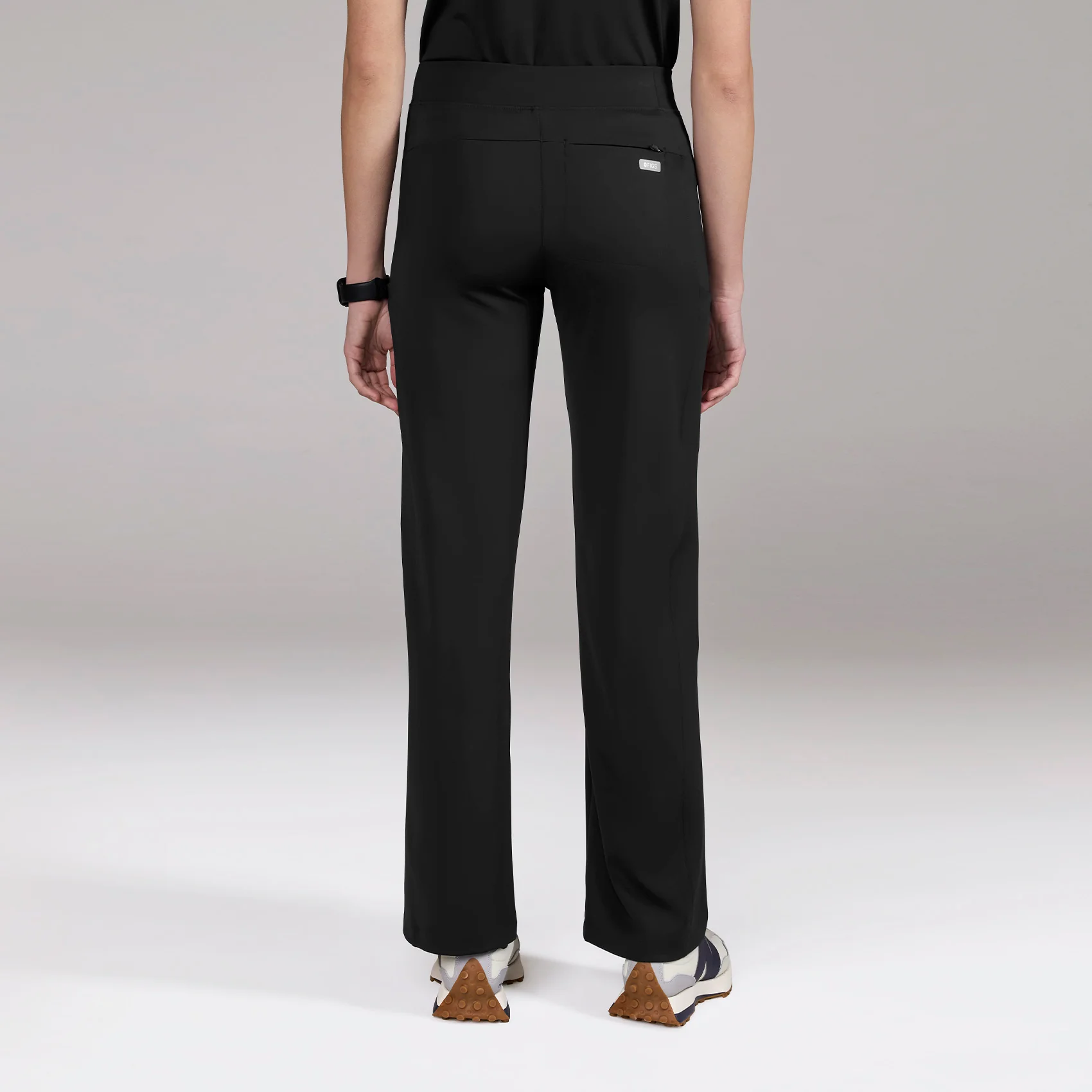 women's Black Valle FORMx Straight Leg - Petite Scrub Pant - Image 4