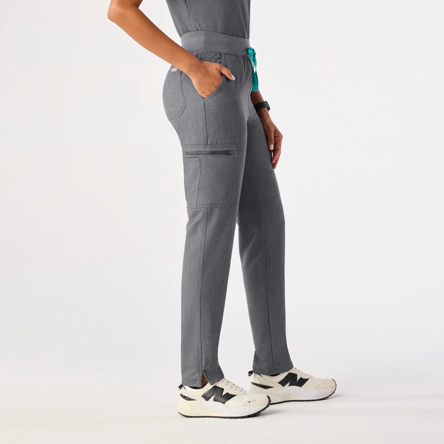 women's Graphite Yola™ High Waisted 2.0 - Petite Skinny Scrub Pants - Image 3