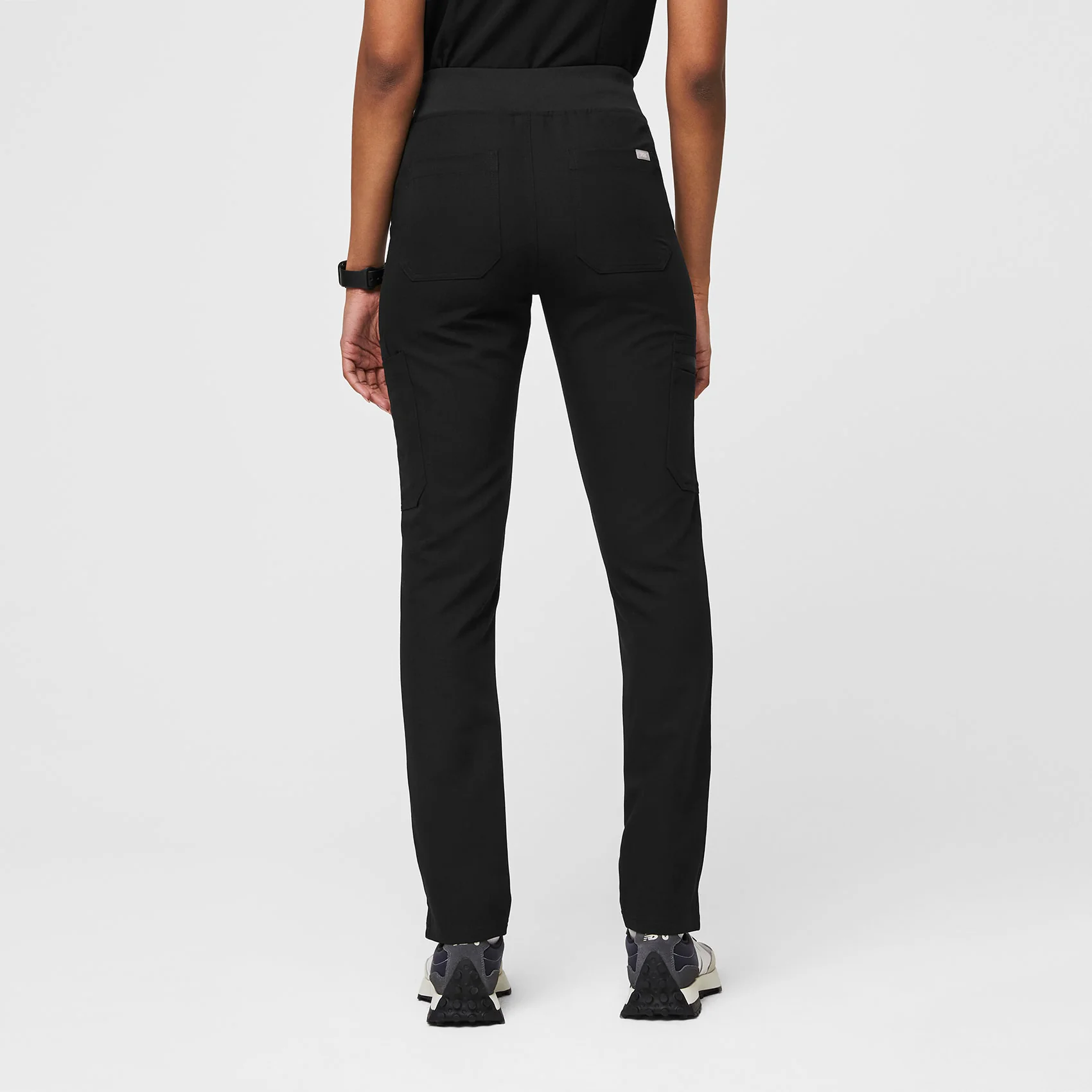 women's Black Yola™ High Waisted 2.0 - Skinny Scrub Pants - Image 3