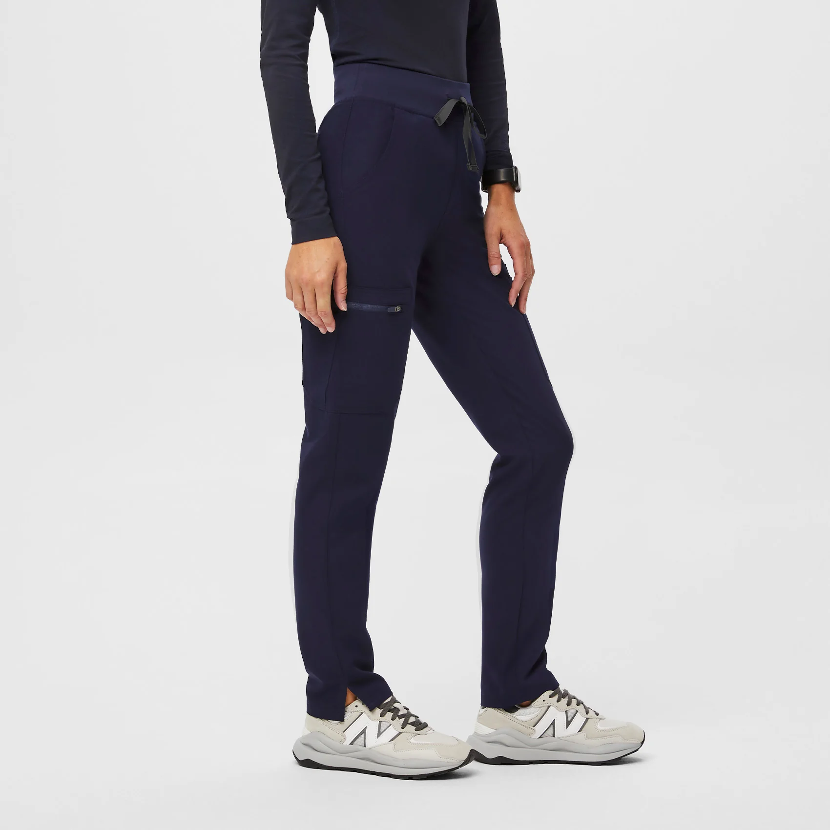 women's Navy Yola™ High Waisted 2.0 - Skinny Scrub Pants - Image 3
