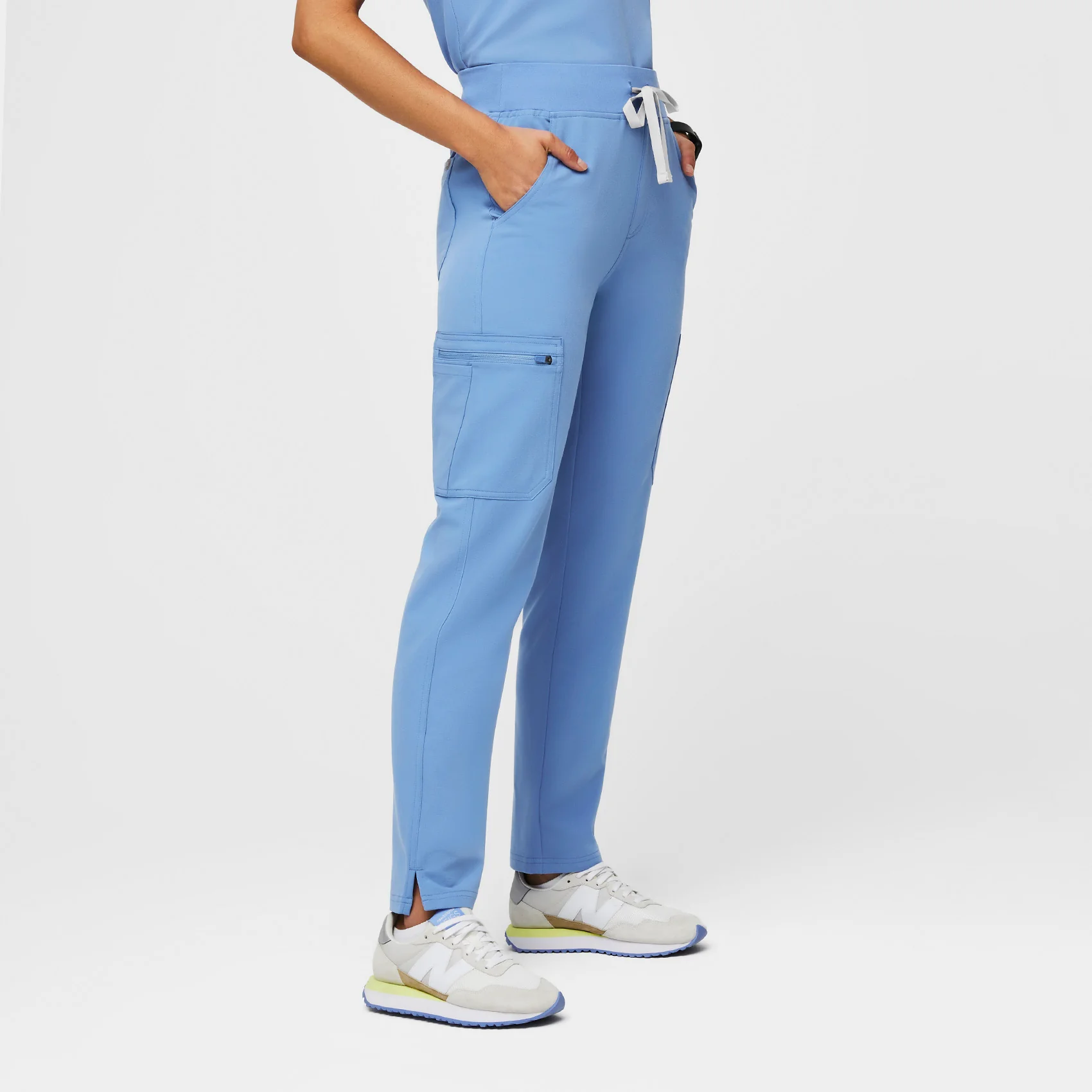women's Ceil Blue Yola™ High Waisted 2.0 - Tall Skinny Scrub Pants - Image 3