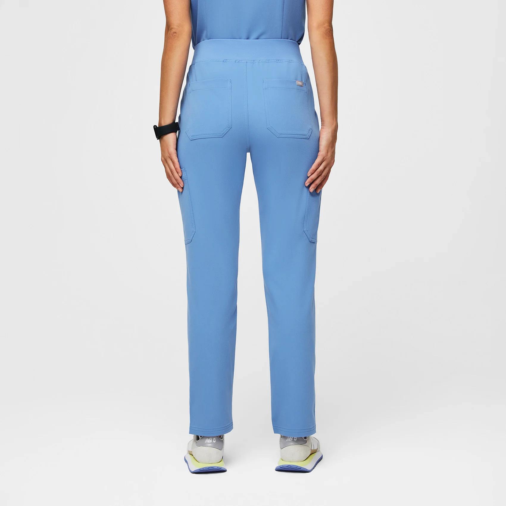 women's Ceil Blue Yola™ High Waisted 2.0 - Tall Skinny Scrub Pants - Image 4