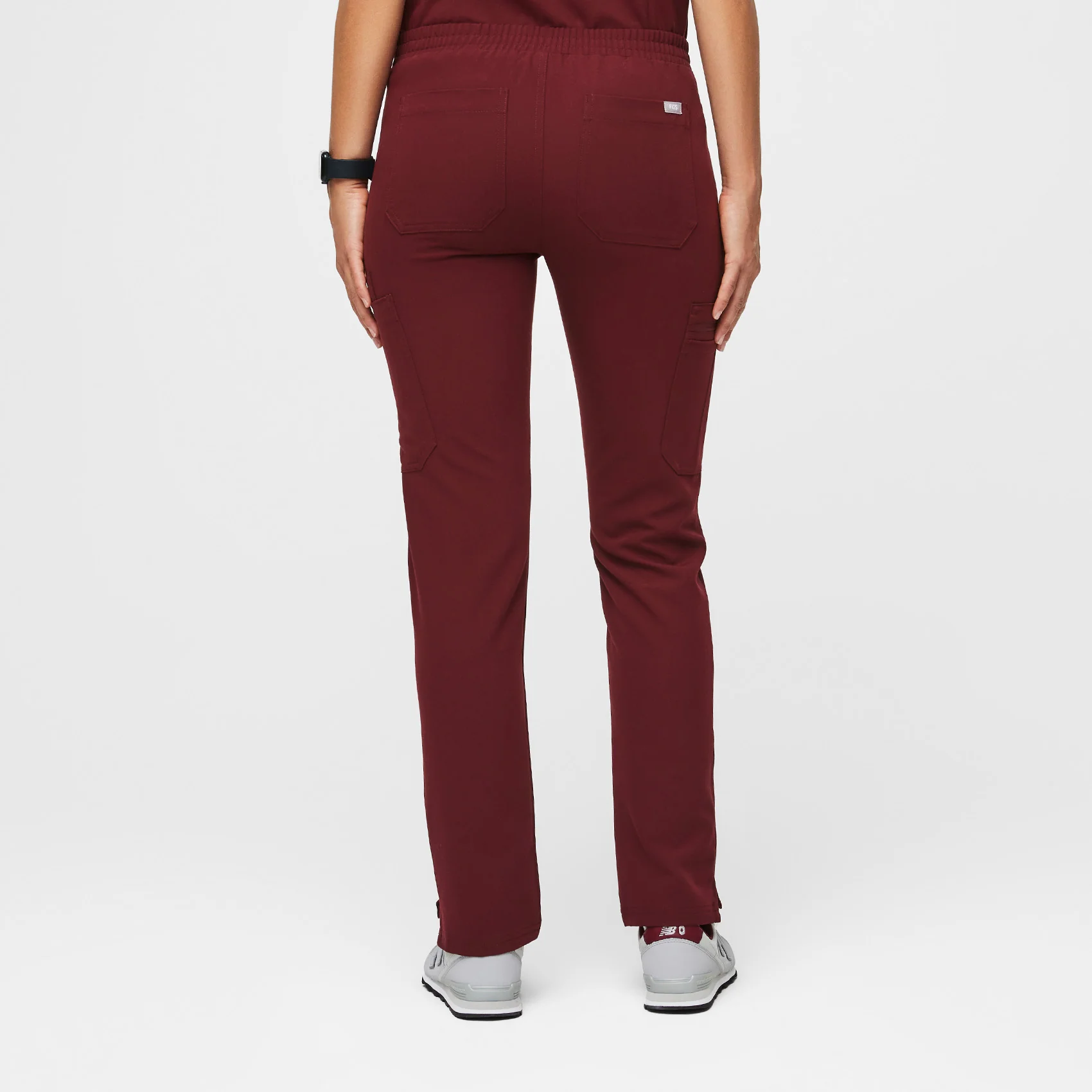 Women's Burgundy Yola™ - Petite Skinny Scrub Pants - Image 4