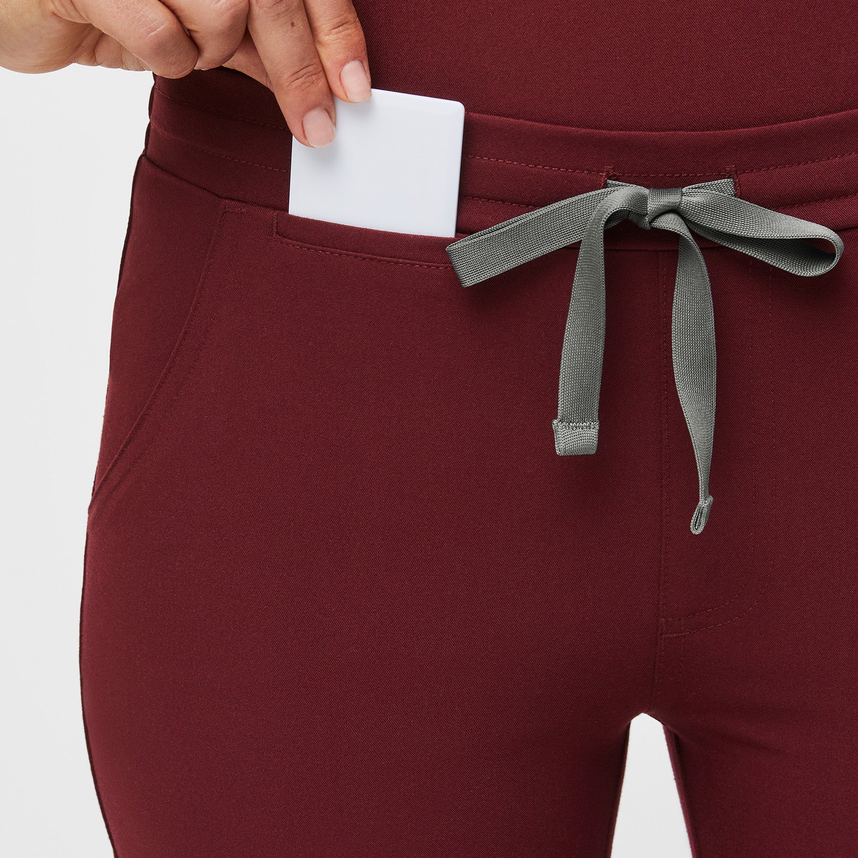 Women's Burgundy Yola™ - Petite Skinny Scrub Pants - Image 5