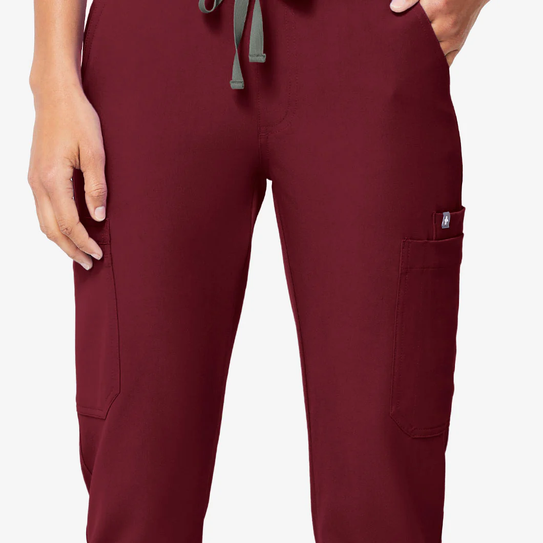 Women's Burgundy Yola™ - Petite Skinny Scrub Pants - Image 8