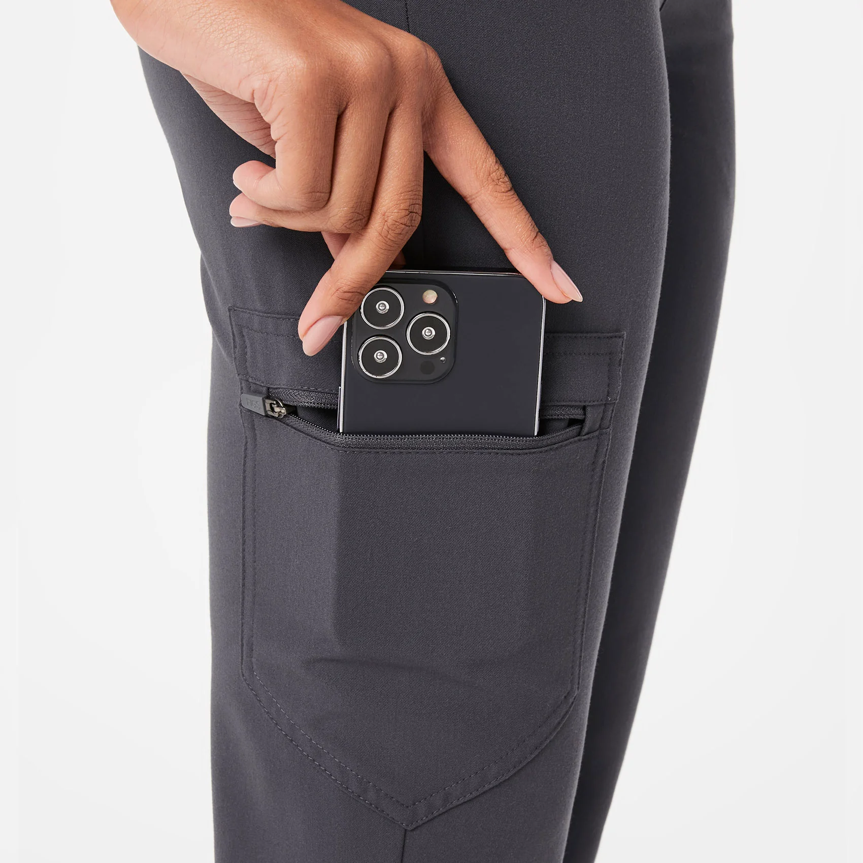 women's Charcoal Zamora™ High Waisted - Jogger Scrub Pants - Image 6