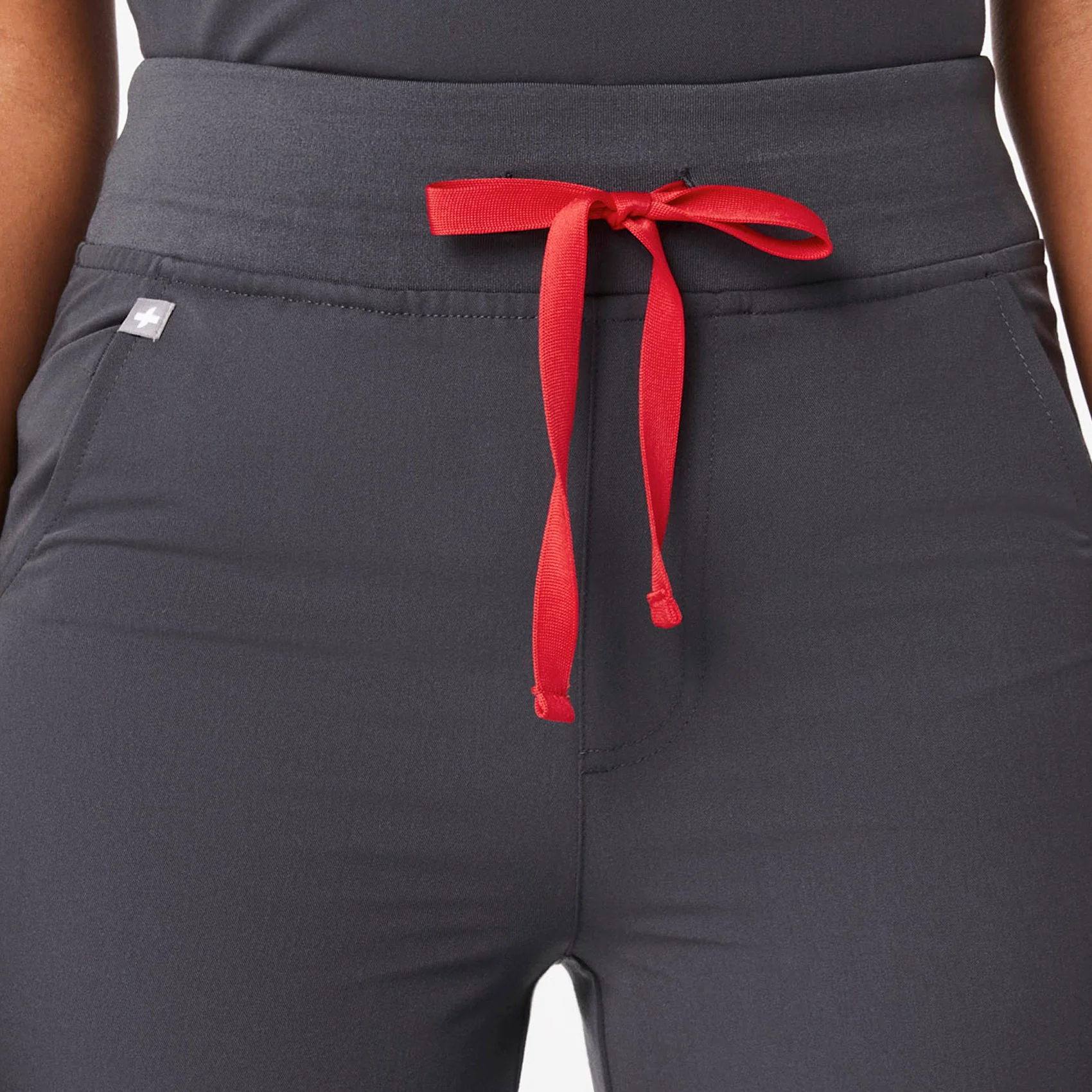 women's Charcoal Zamora™ High Waisted - Petite Jogger Scrub Pants - Image 5