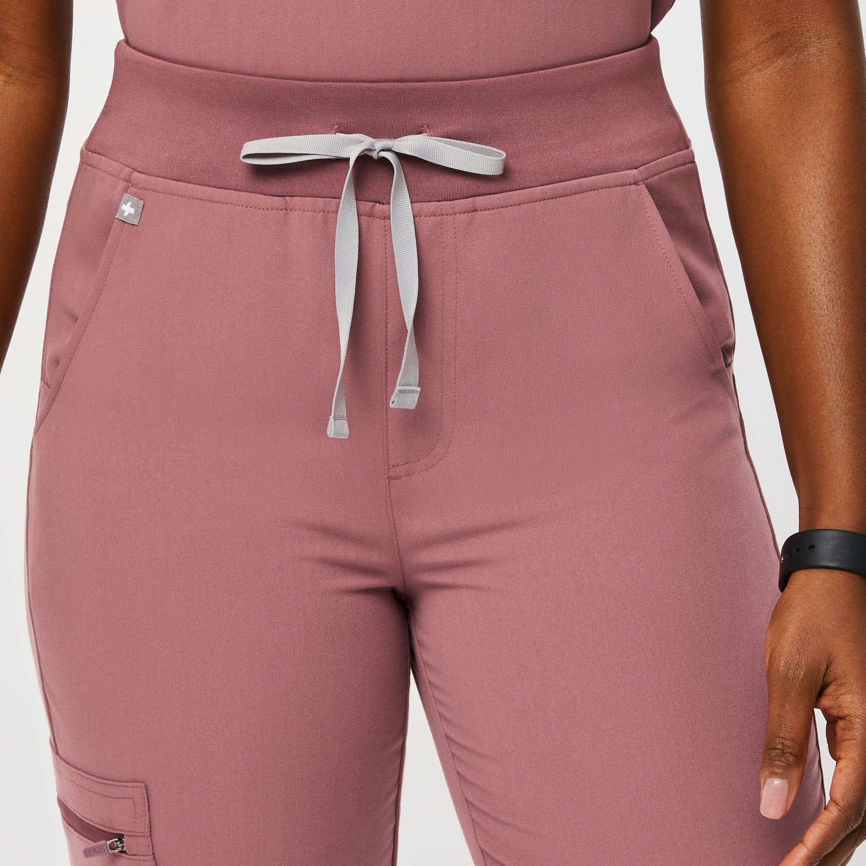 women's Mauve Zamora™ High Waisted - Petite Jogger Scrub Pants - Image 5