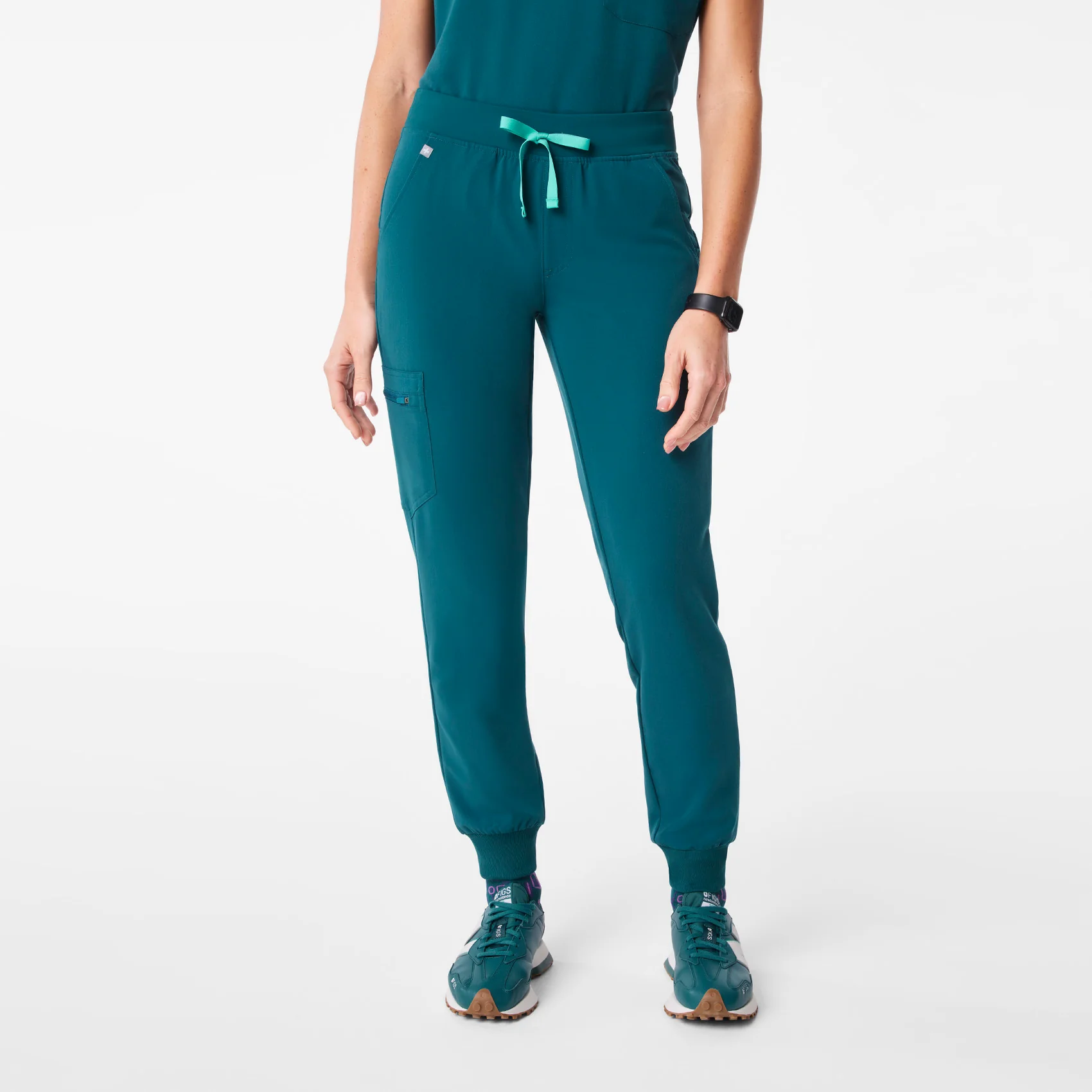 women's Caribbean Blue  Zamora - Petite Jogger Scrub Pant™