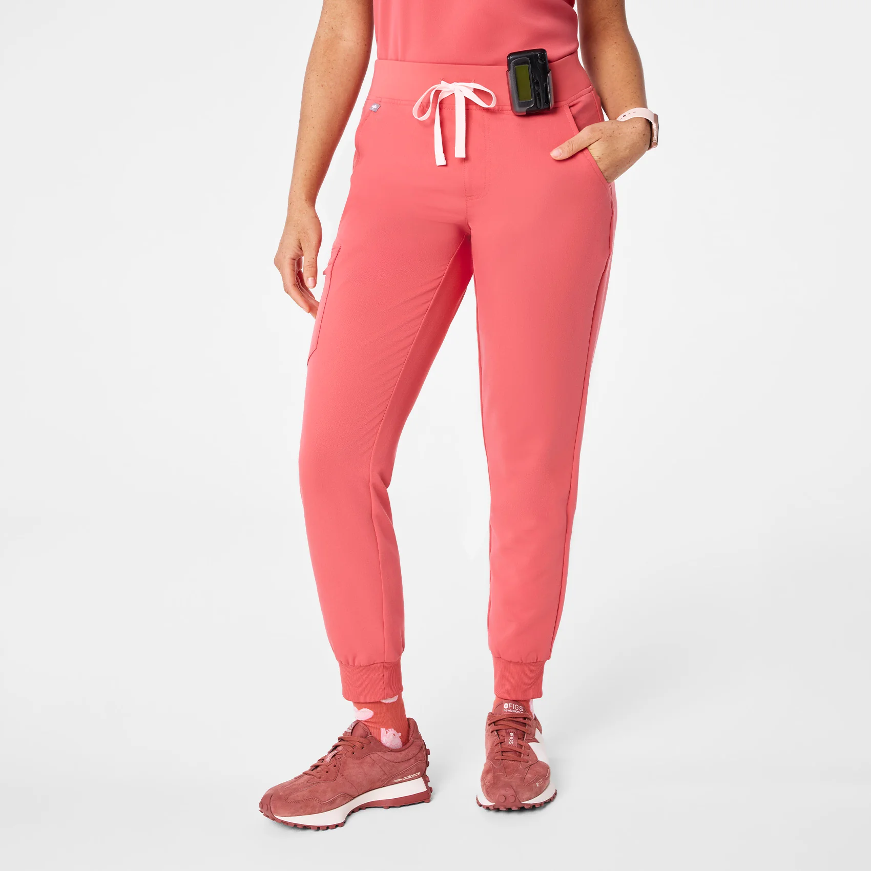 women's Pulmonary Pink Zamora - Petite Jogger Scrub Pant™