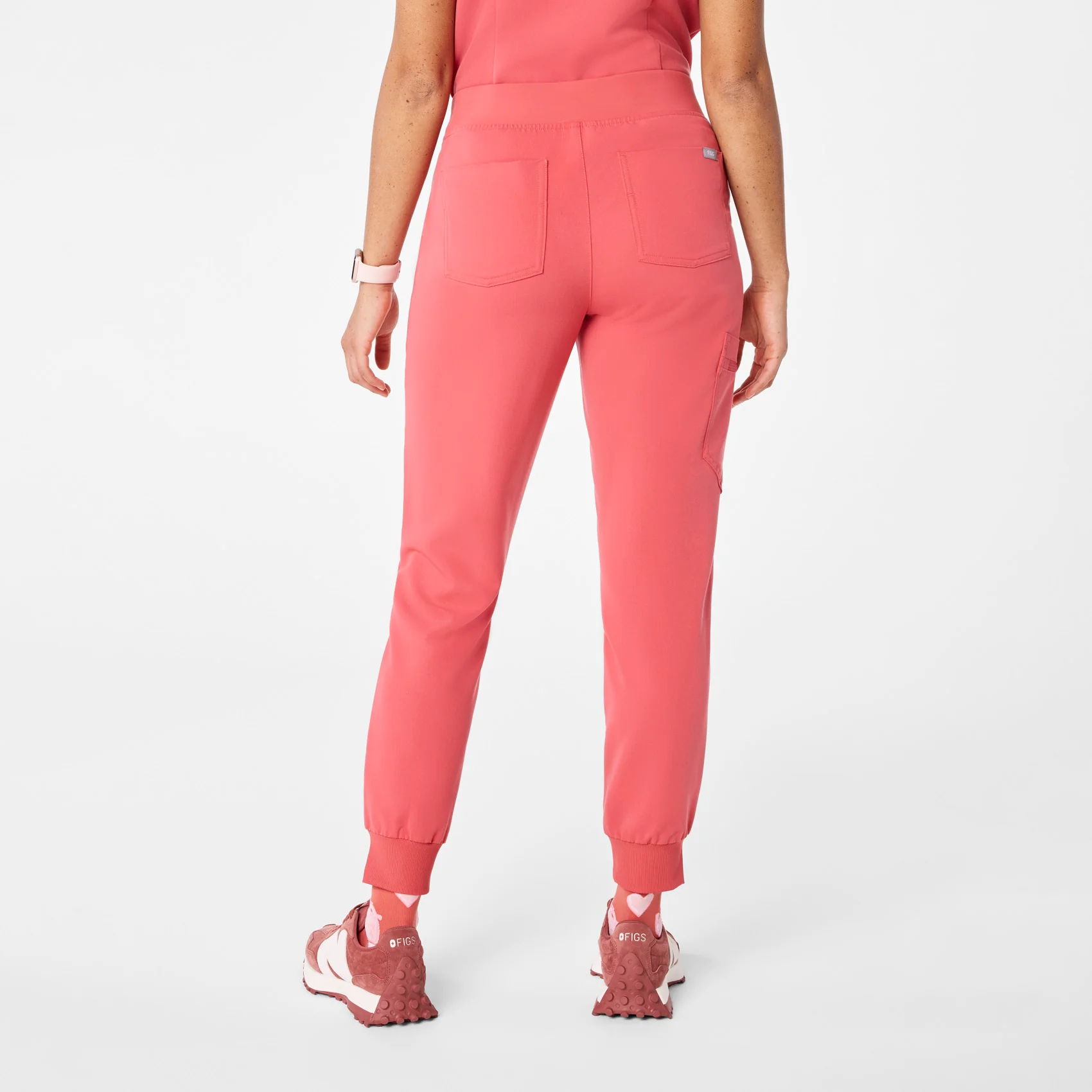 women's Pulmonary Pink Zamora - Petite Jogger Scrub Pant™ - Image 4