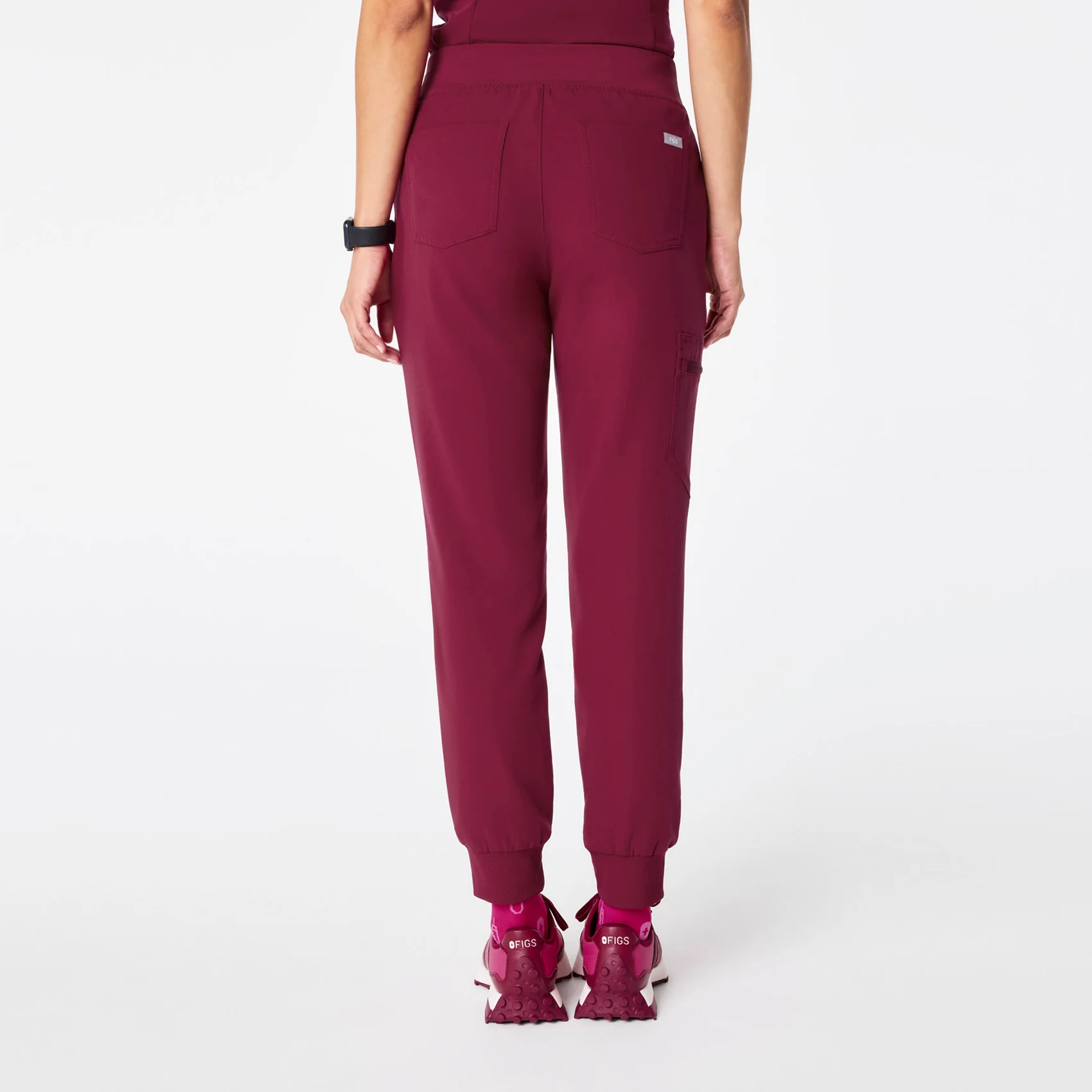 women's Deep Cranberry Zamora - Jogger Scrub Pant™ - Image 4
