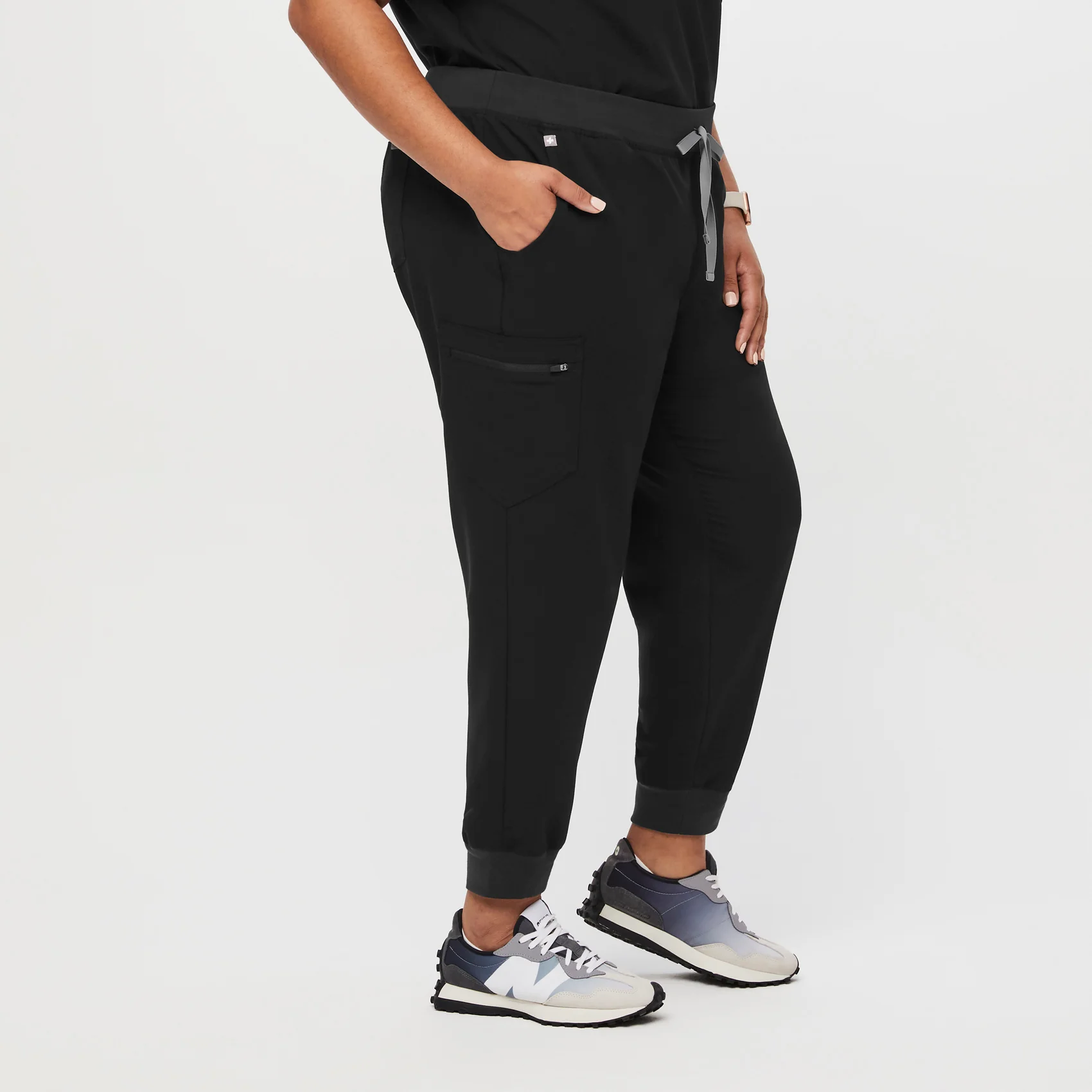 women's Black Zamora™ - Jogger Scrub Pants (3XL - 6XL) - Image 3